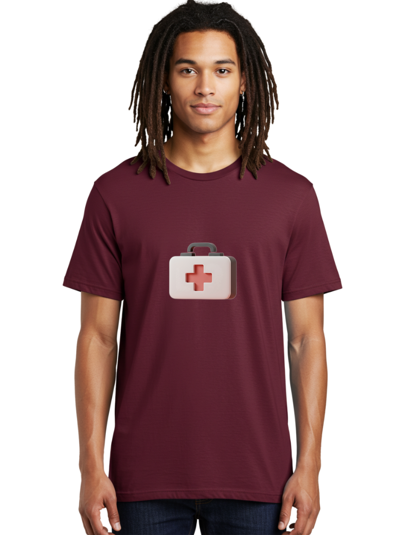 Aid-Kit-2 Men'S Graphic Tee, 100% Cotton, Comfortable Casual Summer Wear, Machine Washable, First Aid Kit, Medical Cross, Health Care, Emergency Response, Medical Symbol, Red Cross Baa125 20