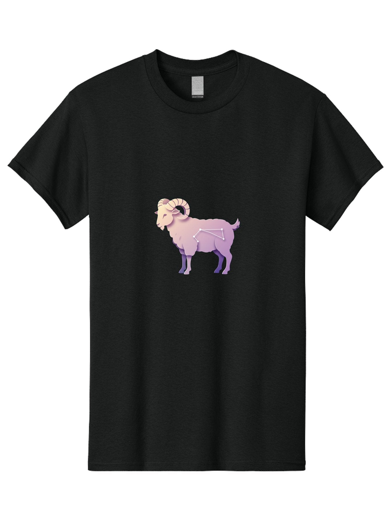Aries-Constellation-Goat Men'S Graphic Tee, 100% Cotton, Comfortable Casual Summer Wear, Machine Washable, Ram Constellation, Aries Zodiac Sign, Goat Symbolism, Astrology Illustration, Horoscope Graphics, Constellation Diagram, Zodiac Artwork Baa138 14