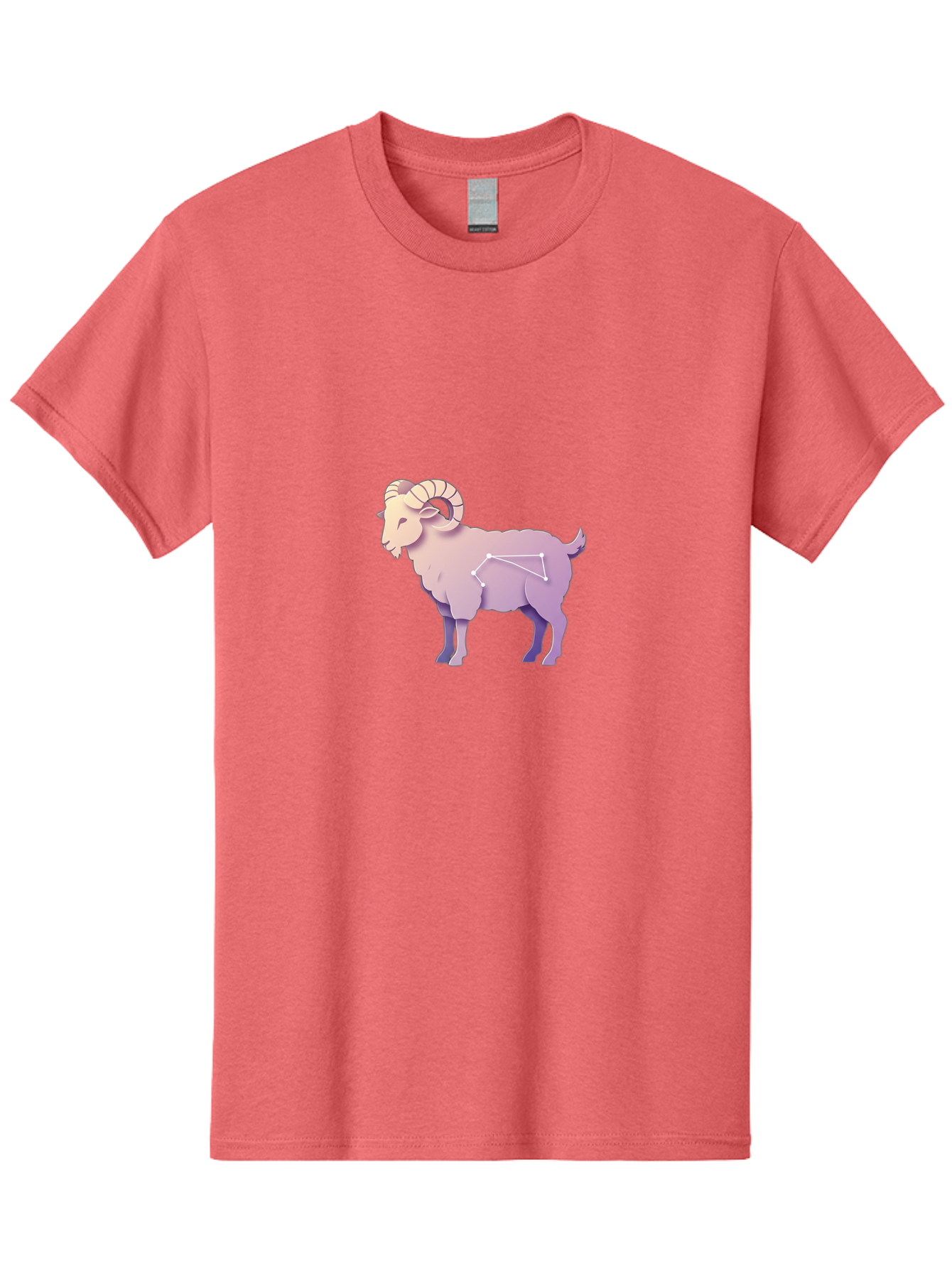 Aries-Constellation-Goat Men'S Graphic Tee, 100% Cotton, Comfortable Casual Summer Wear, Machine Washable, Ram Constellation, Aries Zodiac Sign, Goat Symbolism, Astrology Illustration, Horoscope Graphics, Constellation Diagram, Zodiac Artwork Baa138 5