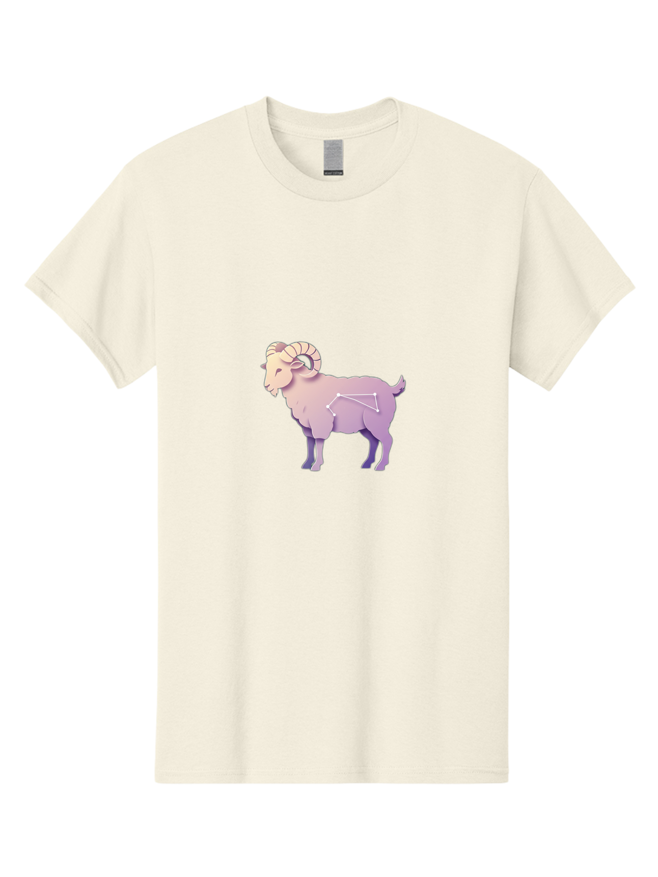 Aries-Constellation-Goat Men'S Graphic Tee, 100% Cotton, Comfortable Casual Summer Wear, Machine Washable, Ram Constellation, Aries Zodiac Sign, Goat Symbolism, Astrology Illustration, Horoscope Graphics, Constellation Diagram, Zodiac Artwork Baa138 11