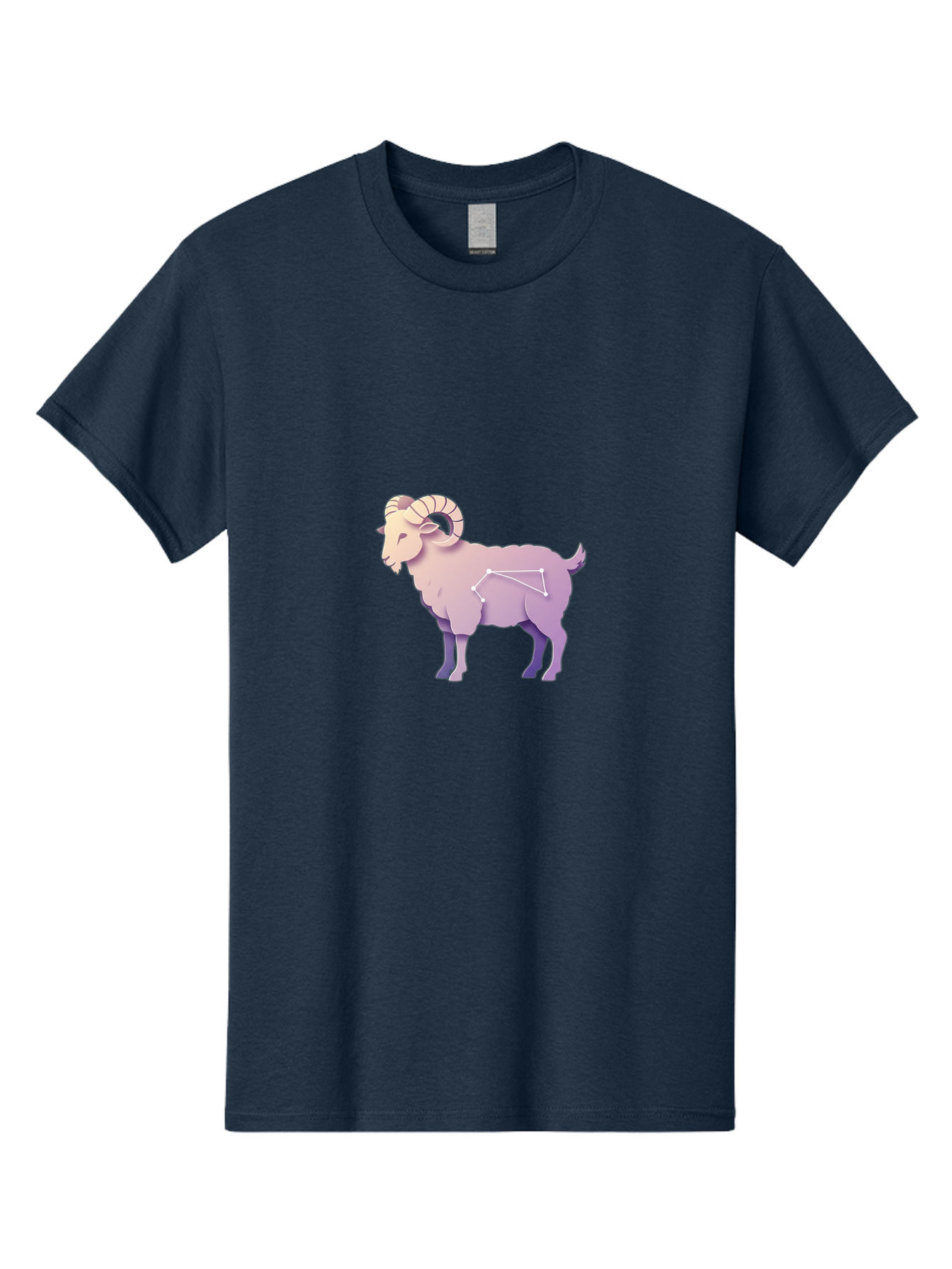 Aries-Constellation-Goat Men'S Graphic Tee, 100% Cotton, Comfortable Casual Summer Wear, Machine Washable, Ram Constellation, Aries Zodiac Sign, Goat Symbolism, Astrology Illustration, Horoscope Graphics, Constellation Diagram, Zodiac Artwork Baa138 17