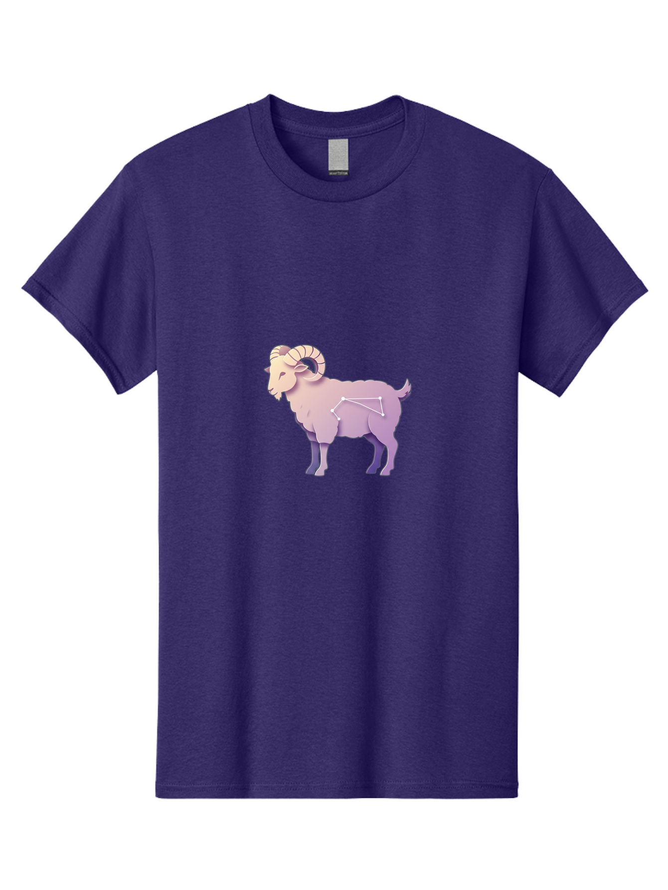 Aries-Constellation-Goat Men'S Graphic Tee, 100% Cotton, Comfortable Casual Summer Wear, Machine Washable, Ram Constellation, Aries Zodiac Sign, Goat Symbolism, Astrology Illustration, Horoscope Graphics, Constellation Diagram, Zodiac Artwork Baa138 13