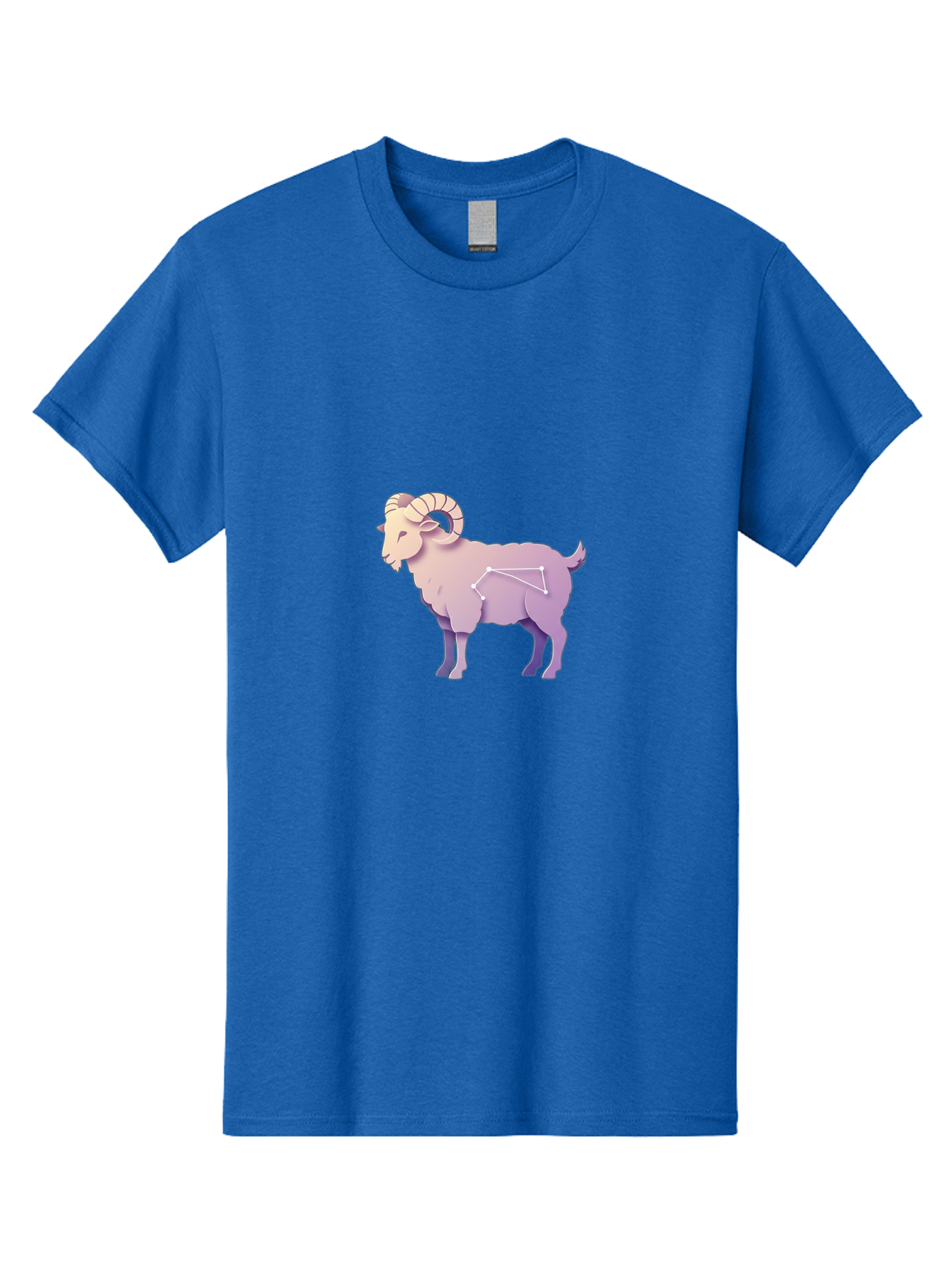 Aries-Constellation-Goat Men'S Graphic Tee, 100% Cotton, Comfortable Casual Summer Wear, Machine Washable, Ram Constellation, Aries Zodiac Sign, Goat Symbolism, Astrology Illustration, Horoscope Graphics, Constellation Diagram, Zodiac Artwork Baa138 19