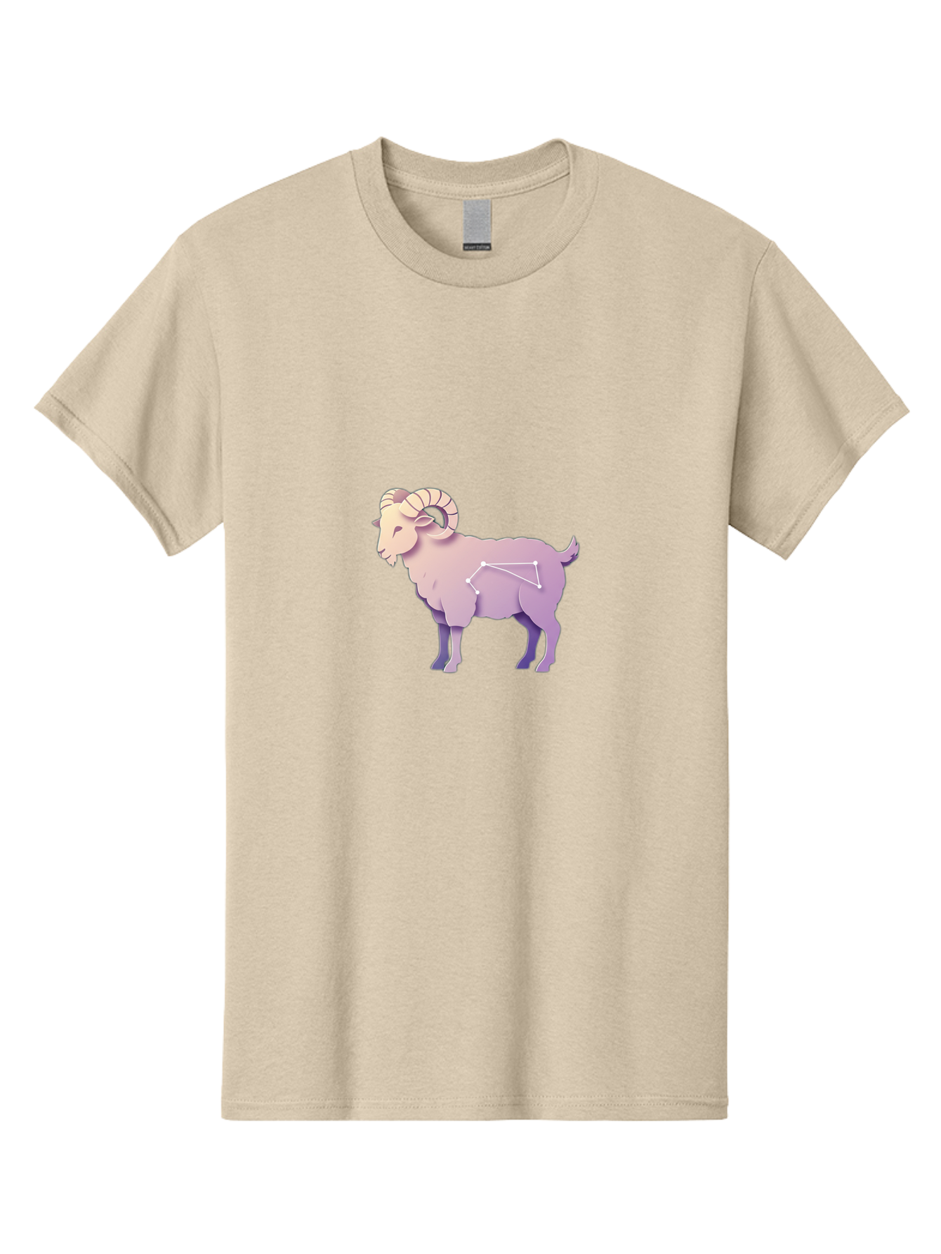 Aries-Constellation-Goat Men'S Graphic Tee, 100% Cotton, Comfortable Casual Summer Wear, Machine Washable, Ram Constellation, Aries Zodiac Sign, Goat Symbolism, Astrology Illustration, Horoscope Graphics, Constellation Diagram, Zodiac Artwork Baa138 21