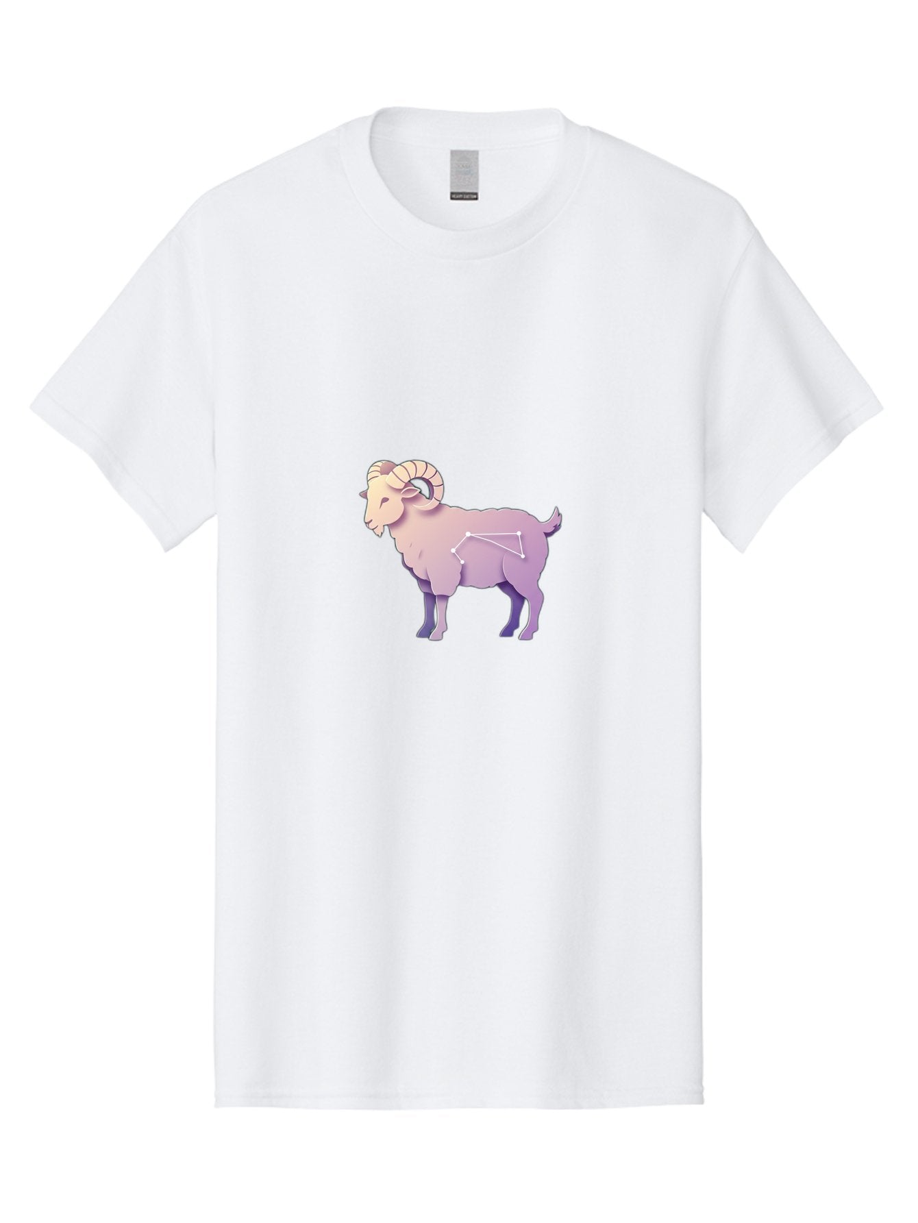 Aries-Constellation-Goat Men'S Graphic Tee, 100% Cotton, Comfortable Casual Summer Wear, Machine Washable, Ram Constellation, Aries Zodiac Sign, Goat Symbolism, Astrology Illustration, Horoscope Graphics, Constellation Diagram, Zodiac Artwork Baa138 13