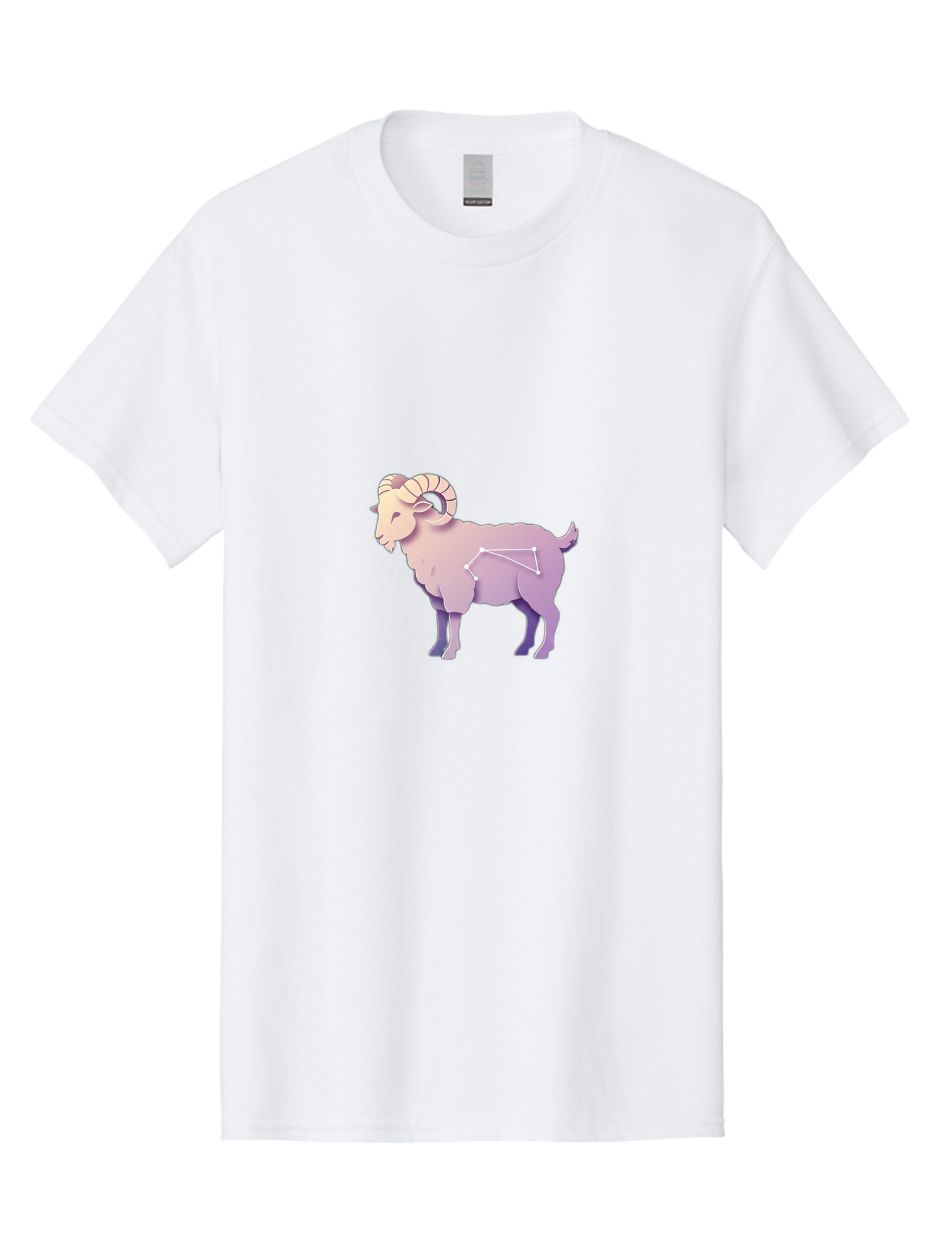 Aries-Constellation-Goat Men'S Graphic Tee, 100% Cotton, Comfortable Casual Summer Wear, Machine Washable, Ram Constellation, Aries Zodiac Sign, Goat Symbolism, Astrology Illustration, Horoscope Graphics, Constellation Diagram, Zodiac Artwork Baa138 29