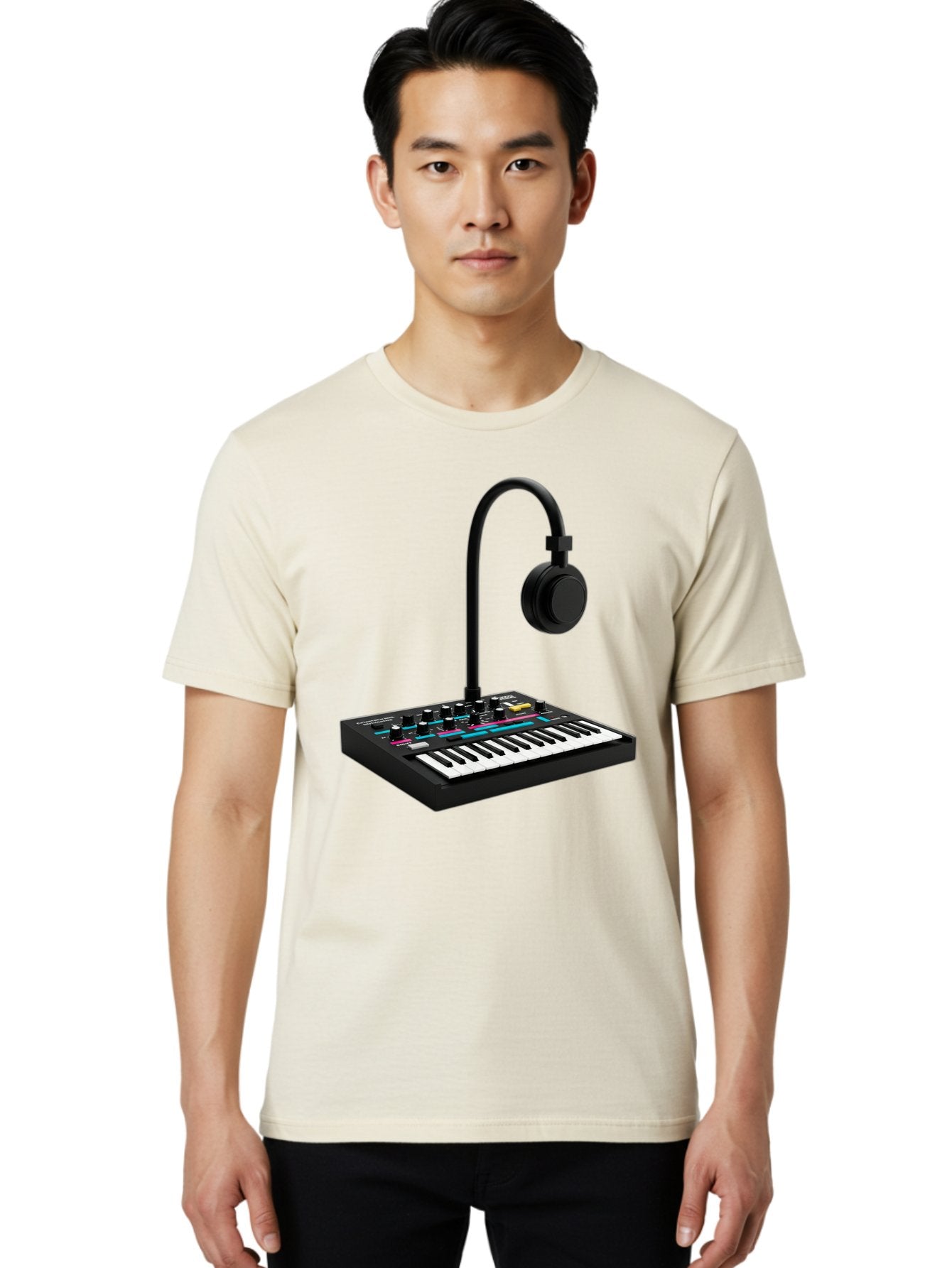 Arturia-Minilab-Mkii Men'S Graphic Tee, 100% Cotton, Comfortable Casual Summer Wear, Machine Washable, Korg Minilogue Synthesizer, Electronic Music Production, Sound Design, Music Creation, Audio Equipment, Midi Controller, Music Gear, Baa140 30