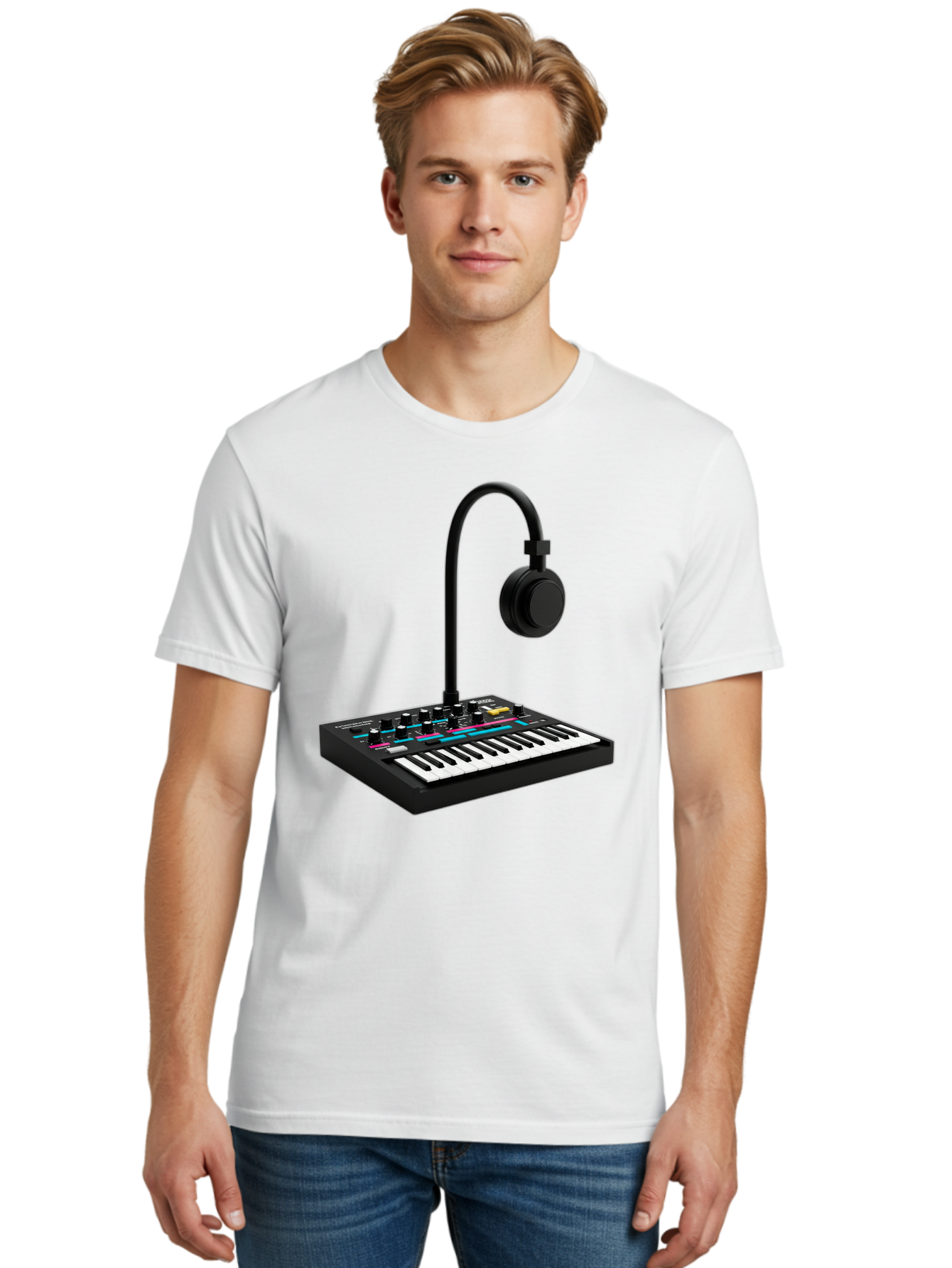 Arturia-Minilab-Mkii Men'S Graphic Tee, 100% Cotton, Comfortable Casual Summer Wear, Machine Washable, Korg Minilogue Synthesizer, Electronic Music Production, Sound Design, Music Creation, Audio Equipment, Midi Controller, Music Gear, Baa140 8
