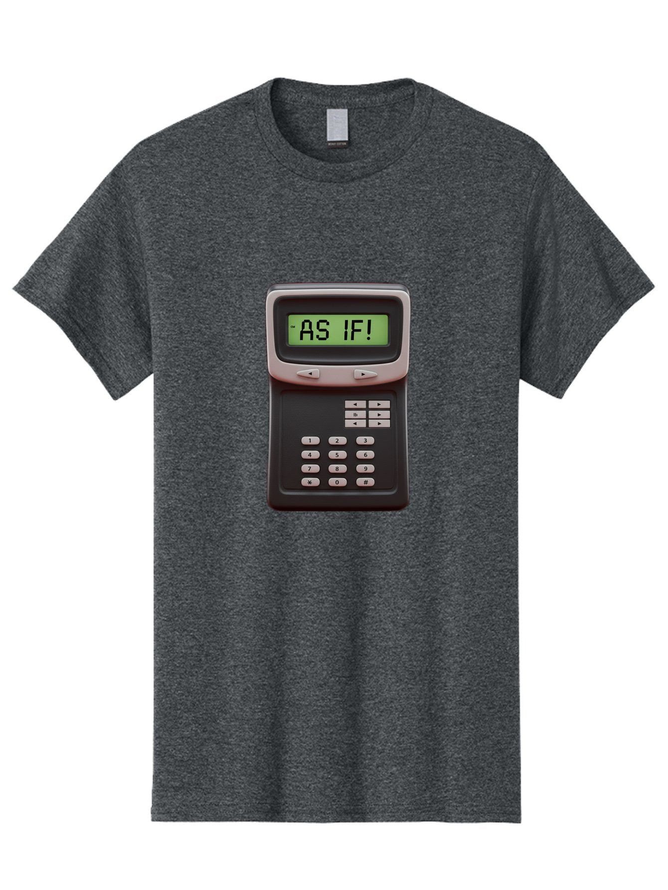As-If-Calculator Men'S Graphic Tee, 100% Cotton, Comfortable Casual Summer Wear, Machine Washable, Vintage Calculator, Retro Tech, As If! Message, Funny Quote, Nostalgic Design, Old School Electronics, Humor, Sass, Meme Inspiration Baa142 14