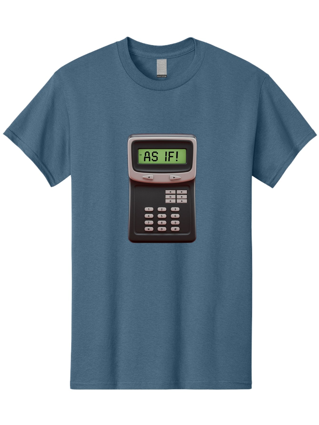 As-If-Calculator Men'S Graphic Tee, 100% Cotton, Comfortable Casual Summer Wear, Machine Washable, Vintage Calculator, Retro Tech, As If! Message, Funny Quote, Nostalgic Design, Old School Electronics, Humor, Sass, Meme Inspiration Baa142 5