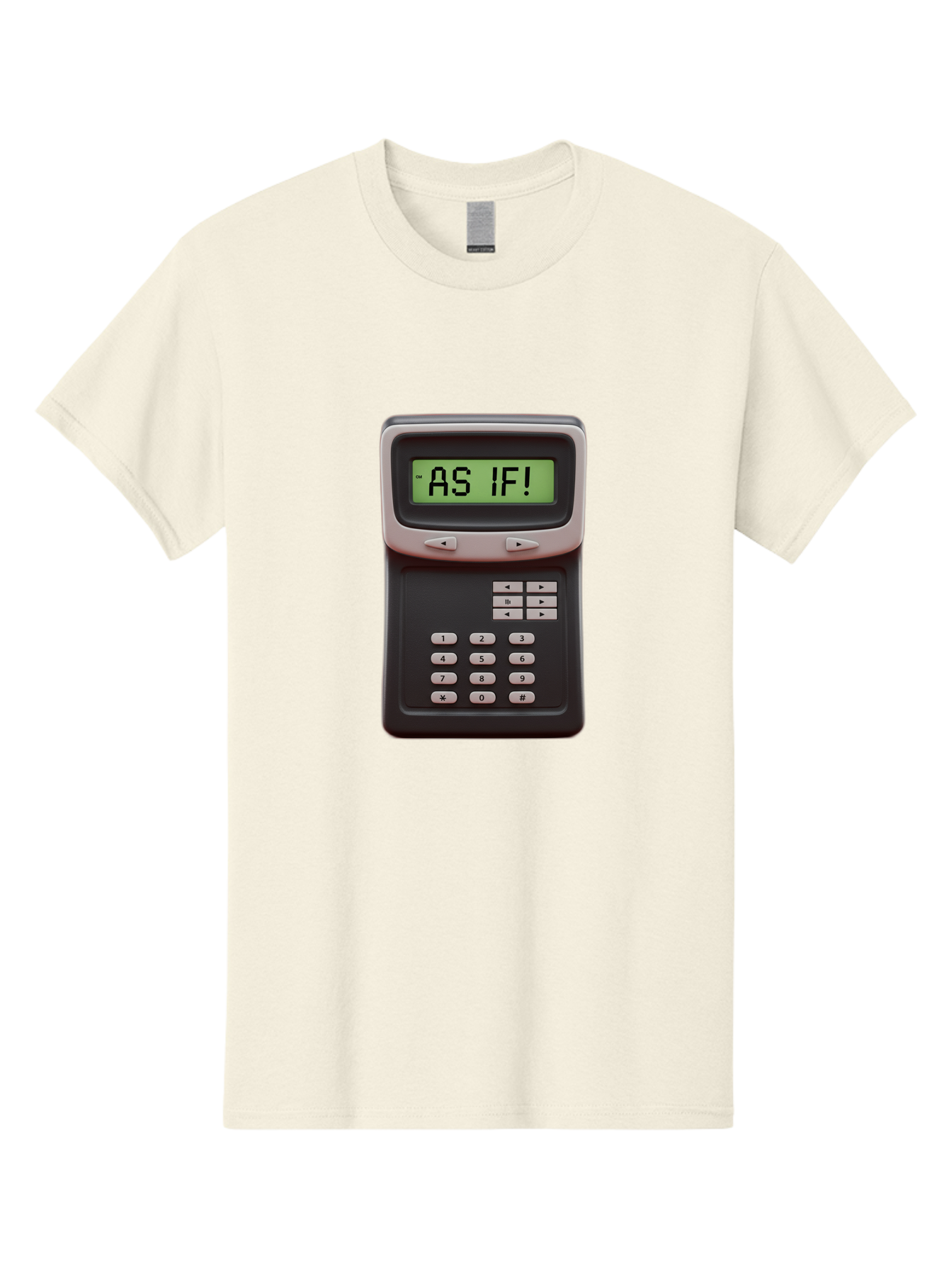 As-If-Calculator Men'S Graphic Tee, 100% Cotton, Comfortable Casual Summer Wear, Machine Washable, Vintage Calculator, Retro Tech, As If! Message, Funny Quote, Nostalgic Design, Old School Electronics, Humor, Sass, Meme Inspiration Baa142 5