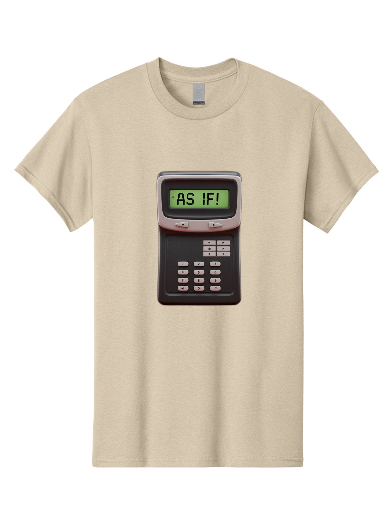 As-If-Calculator Men'S Graphic Tee, 100% Cotton, Comfortable Casual Summer Wear, Machine Washable, Vintage Calculator, Retro Tech, As If! Message, Funny Quote, Nostalgic Design, Old School Electronics, Humor, Sass, Meme Inspiration Baa142 10