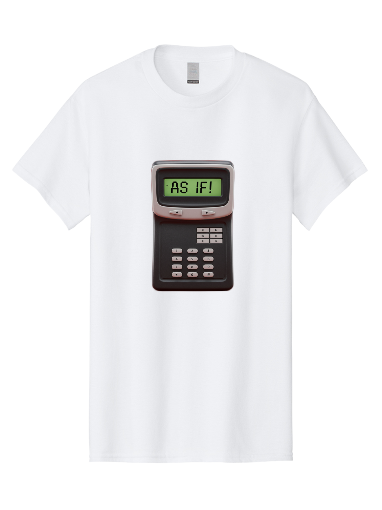 As-If-Calculator Men'S Graphic Tee, 100% Cotton, Comfortable Casual Summer Wear, Machine Washable, Vintage Calculator, Retro Tech, As If! Message, Funny Quote, Nostalgic Design, Old School Electronics, Humor, Sass, Meme Inspiration Baa142 25