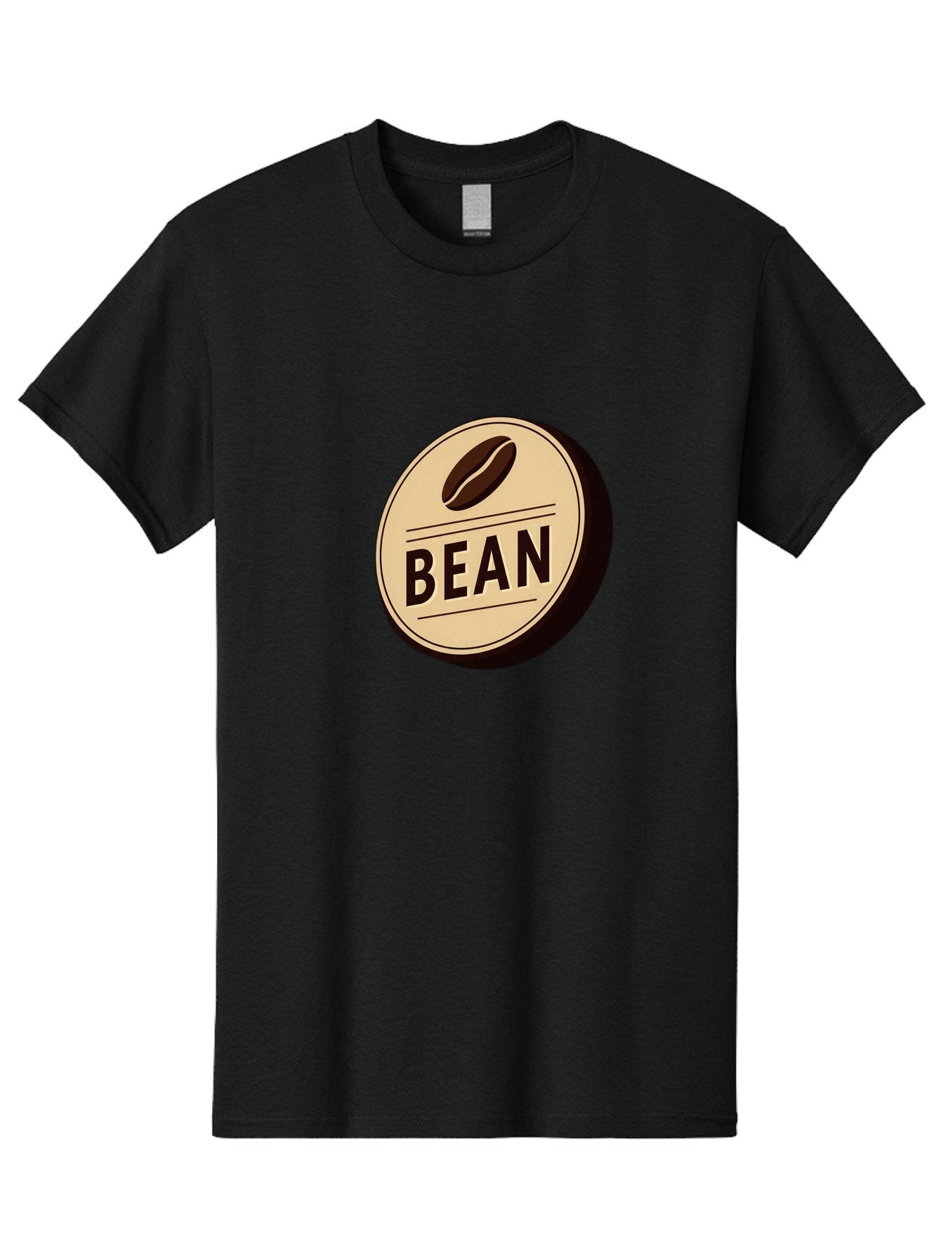 Bean Men'S Graphic Tee, 100% Cotton, Comfortable Casual Summer Wear, Machine Washable, Coffee Bean Label, Coffee Branding, Coffee Logo, Coffee Design, Minimalist Style, Simple Typography, Coffee Theme, Coffee Culture Baa156 8