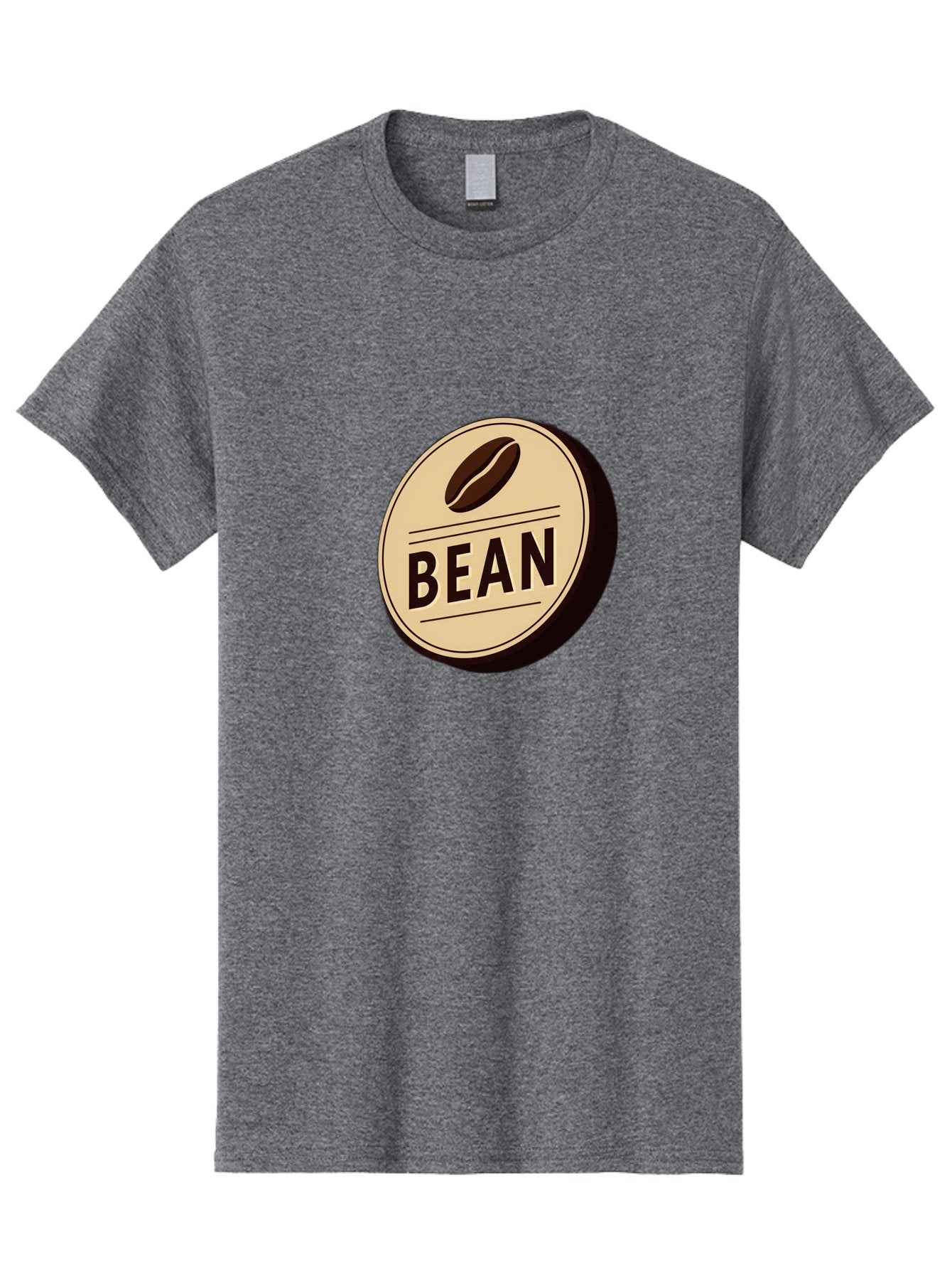 Bean Men'S Graphic Tee, 100% Cotton, Comfortable Casual Summer Wear, Machine Washable, Coffee Bean Label, Coffee Branding, Coffee Logo, Coffee Design, Minimalist Style, Simple Typography, Coffee Theme, Coffee Culture Baa156 9
