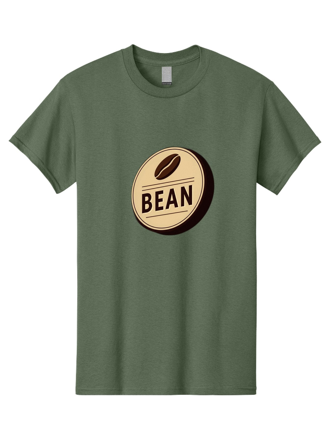 Bean Men'S Graphic Tee, 100% Cotton, Comfortable Casual Summer Wear, Machine Washable, Coffee Bean Label, Coffee Branding, Coffee Logo, Coffee Design, Minimalist Style, Simple Typography, Coffee Theme, Coffee Culture Baa156 13