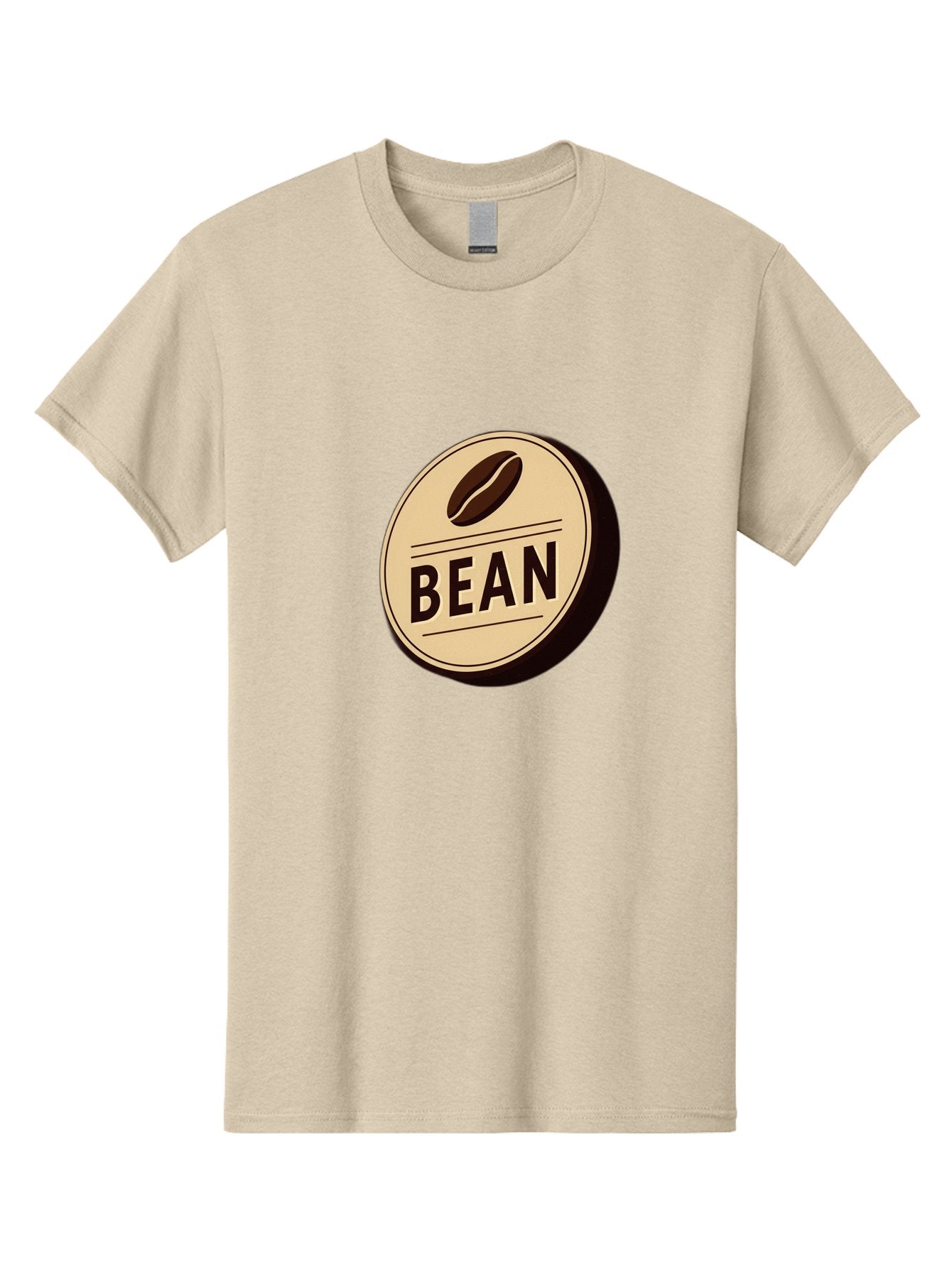 Bean Men'S Graphic Tee, 100% Cotton, Comfortable Casual Summer Wear, Machine Washable, Coffee Bean Label, Coffee Branding, Coffee Logo, Coffee Design, Minimalist Style, Simple Typography, Coffee Theme, Coffee Culture Baa156 7