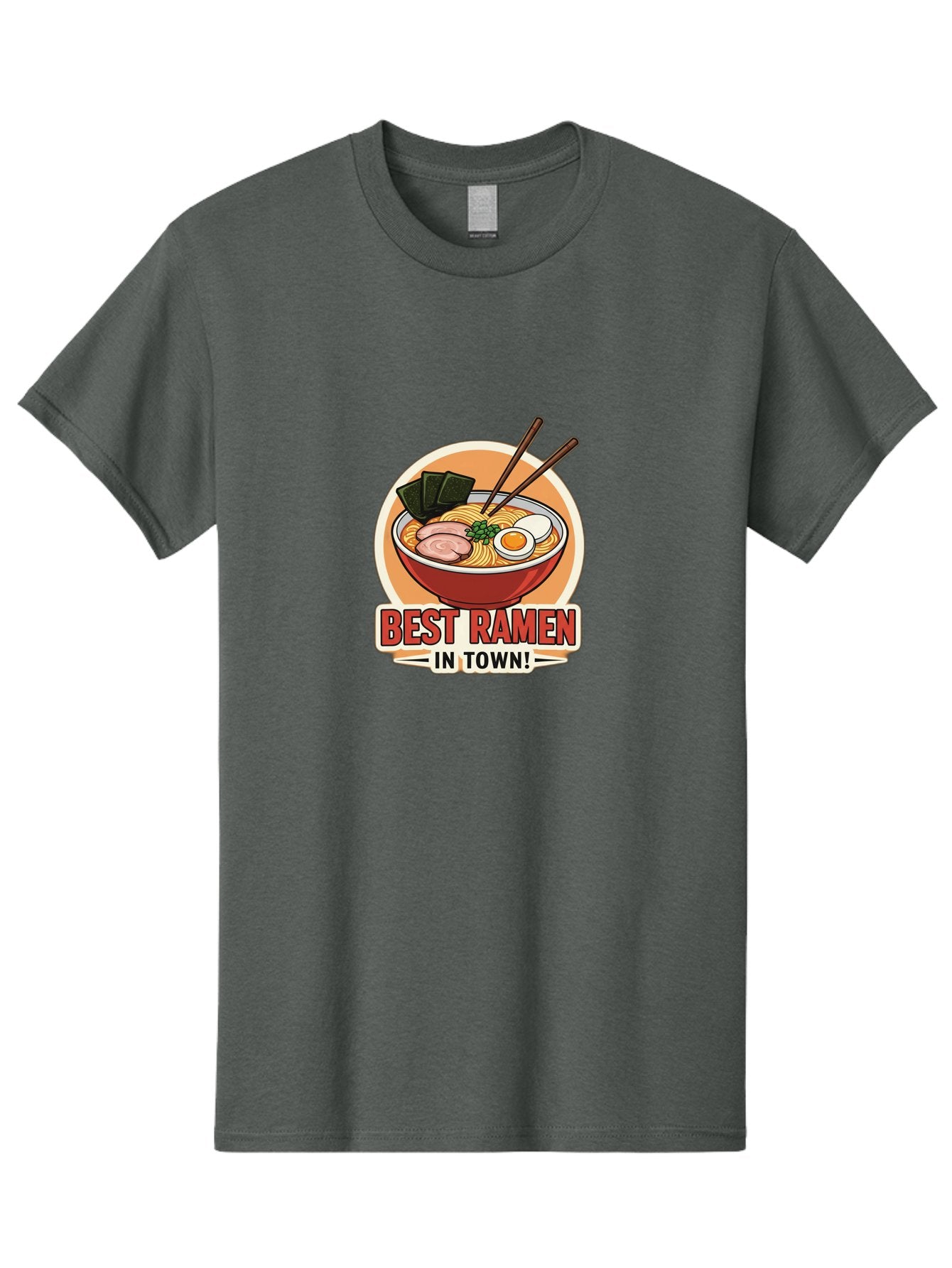 Best-Ramen Men'S Graphic Tee, 100% Cotton, Comfortable Casual Summer Wear, Machine Washable, Ramen Bowl, Noodles, Egg, Meat Slices, Seaweed, Chopsticks, Best Ramen, Foodie, Japanese Cuisine, Delicious Meal, Savory Flavors, Appetizing Dish Baa158 12