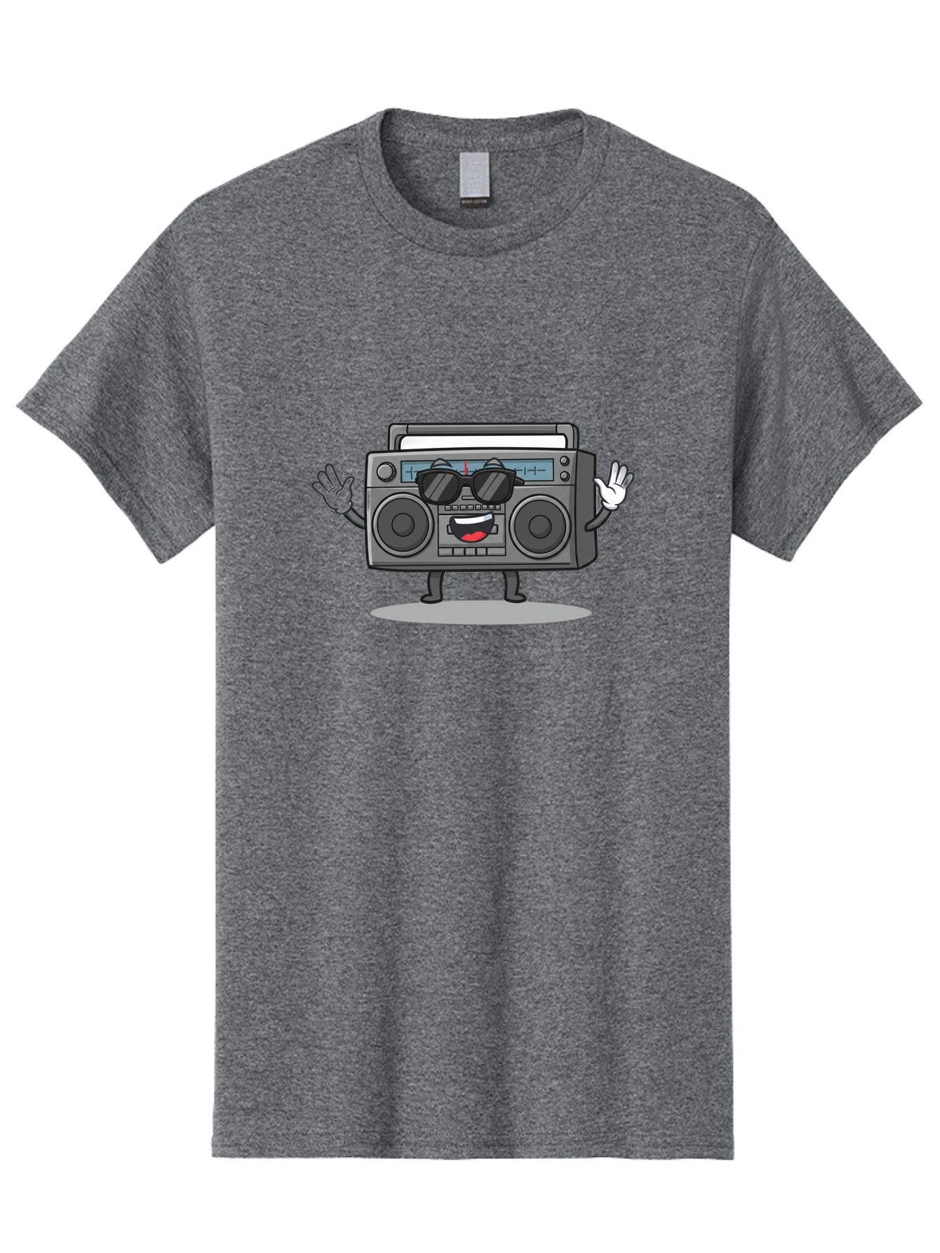 Boombox-1 Men'S Graphic Tee, 100% Cotton, Comfortable Casual Summer Wear, Machine Washable, Cartoon Boombox, Retro Boombox, Cool Boombox, Sunglasses, Friendly Character, Playful Vibe, Music Lover, Fun Character, Vintage Boombox, Baa182 11