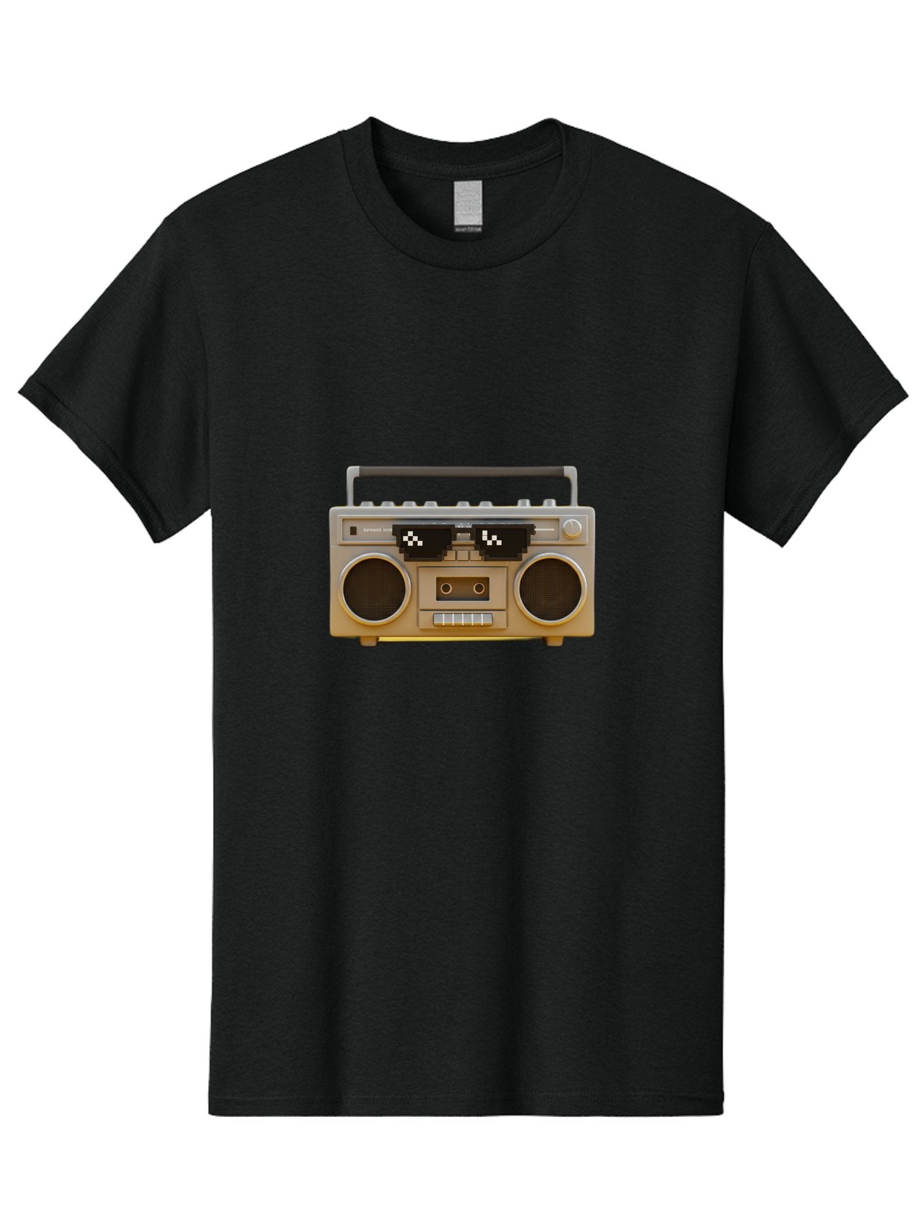 Boombox-2 Men'S Graphic Tee, 100% Cotton, Comfortable Casual Summer Wear, Machine Washable, Retro Boombox, Cassette Player, 80S Music, Vintage Electronics, Portable Music Player, Nostalgic Tech, Pixel Art, Cassette Tape Baa183 12