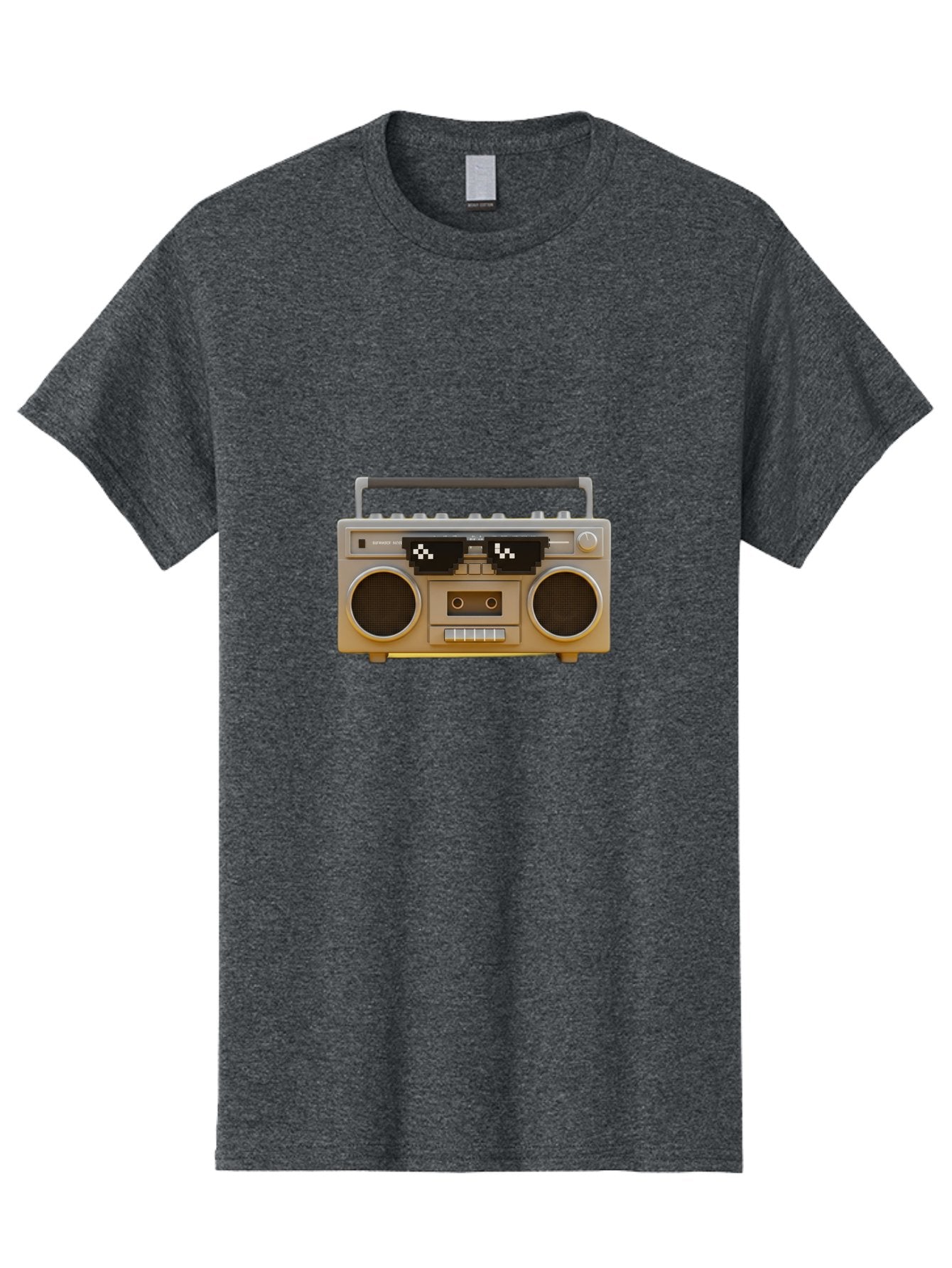 Boombox-2 Men'S Graphic Tee, 100% Cotton, Comfortable Casual Summer Wear, Machine Washable, Retro Boombox, Cassette Player, 80S Music, Vintage Electronics, Portable Music Player, Nostalgic Tech, Pixel Art, Cassette Tape Baa183 10