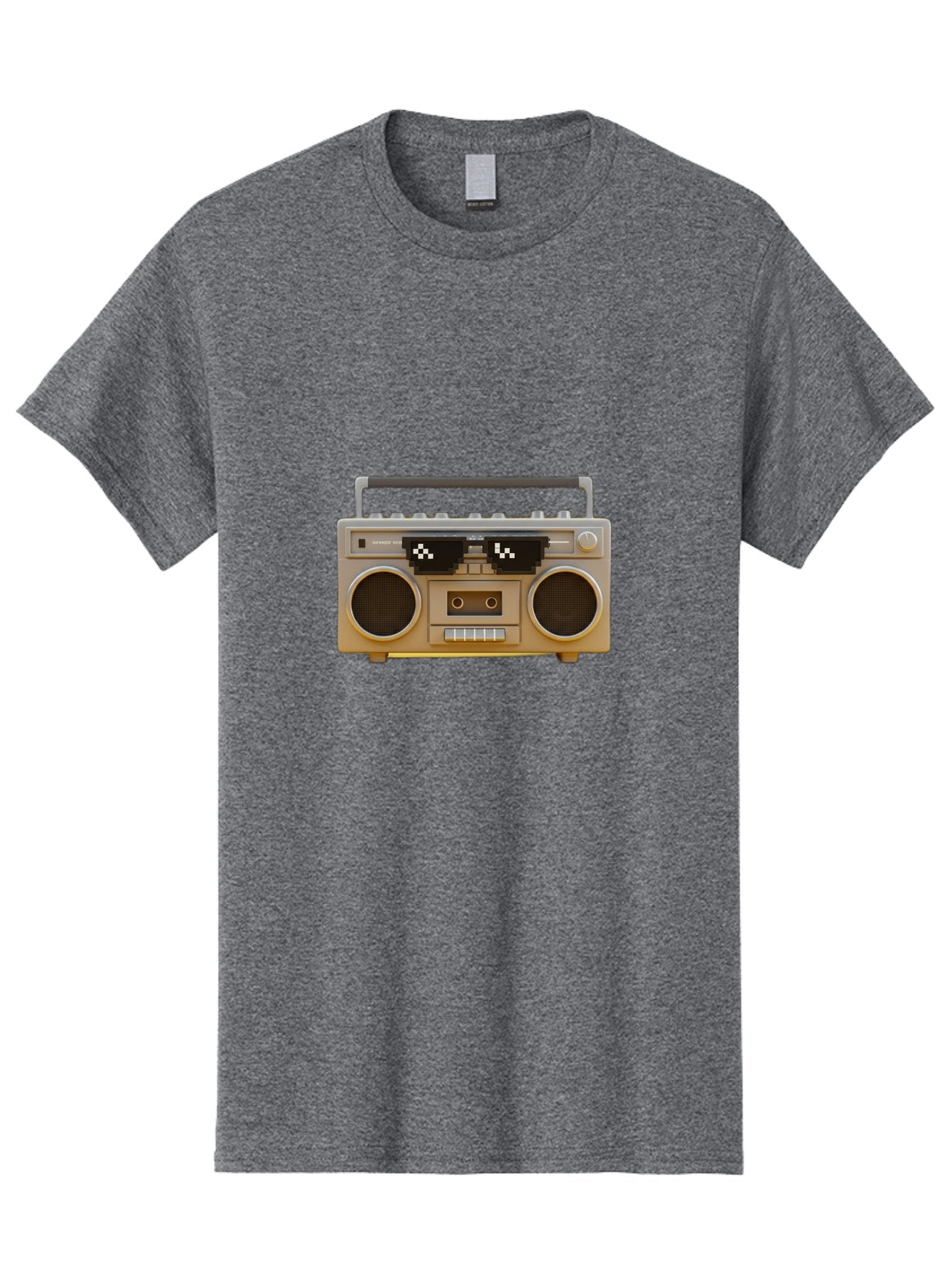 Boombox-2 Men'S Graphic Tee, 100% Cotton, Comfortable Casual Summer Wear, Machine Washable, Retro Boombox, Cassette Player, 80S Music, Vintage Electronics, Portable Music Player, Nostalgic Tech, Pixel Art, Cassette Tape Baa183 13