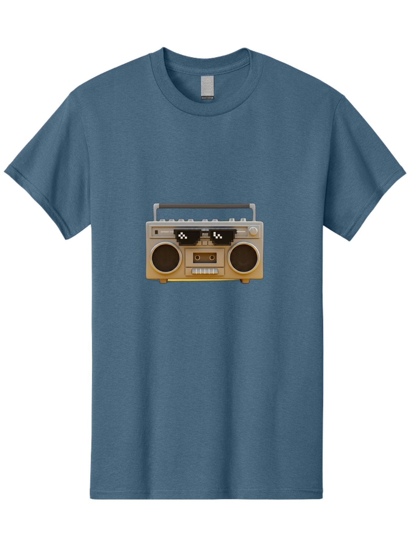 Boombox-2 Men'S Graphic Tee, 100% Cotton, Comfortable Casual Summer Wear, Machine Washable, Retro Boombox, Cassette Player, 80S Music, Vintage Electronics, Portable Music Player, Nostalgic Tech, Pixel Art, Cassette Tape Baa183 15