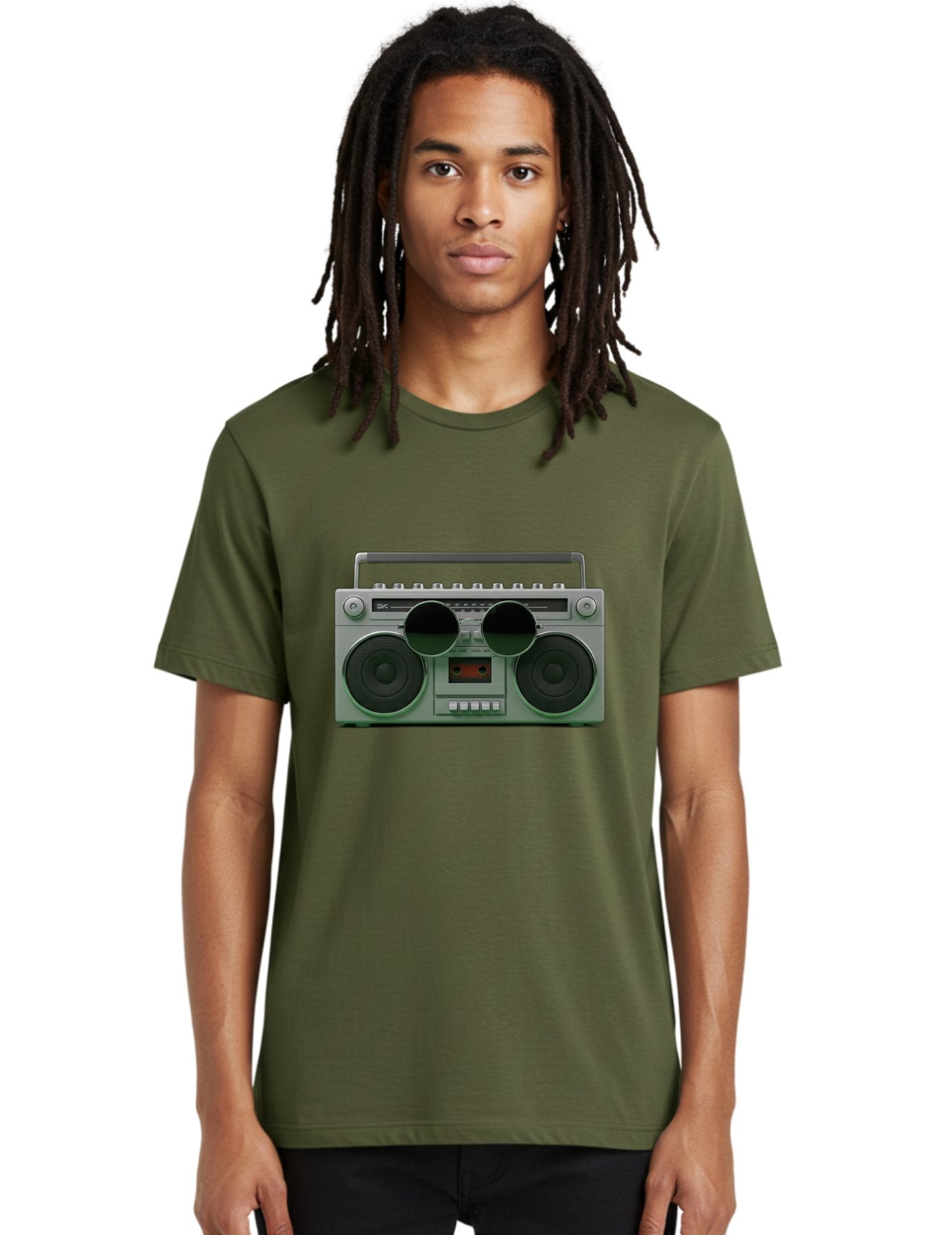 Boombox-3 Men'S Graphic Tee, 100% Cotton, Comfortable Casual Summer Wear, Machine Washable, Retro Boombox, Vintage Audio Equipment, Cassette Player, Portable Music, Nostalgic Technology, Retro Music Player, 80S Music Gear, Baa184 25