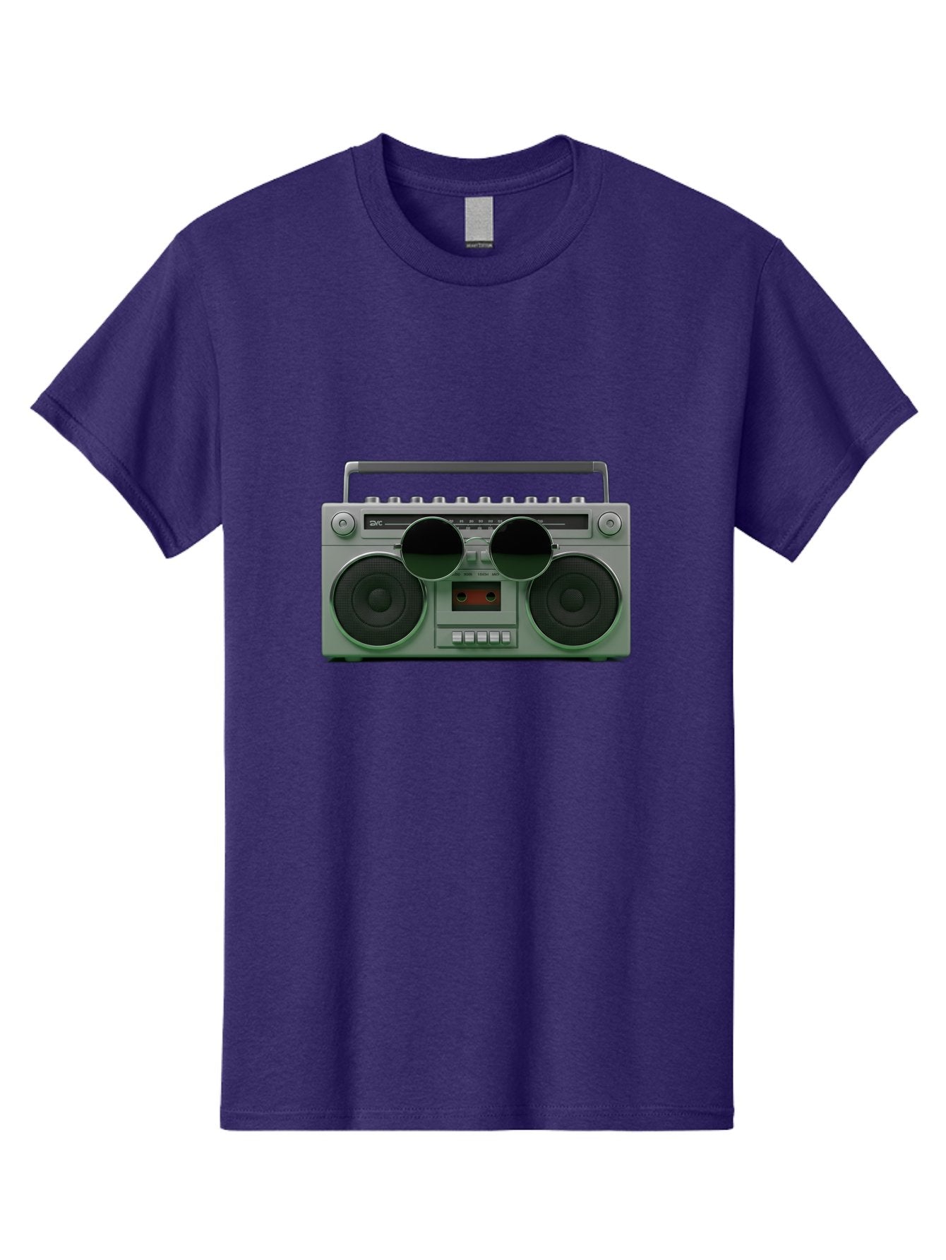 Boombox-3 Men'S Graphic Tee, 100% Cotton, Comfortable Casual Summer Wear, Machine Washable, Retro Boombox, Vintage Audio Equipment, Cassette Player, Portable Music, Nostalgic Technology, Retro Music Player, 80S Music Gear, Baa184 12