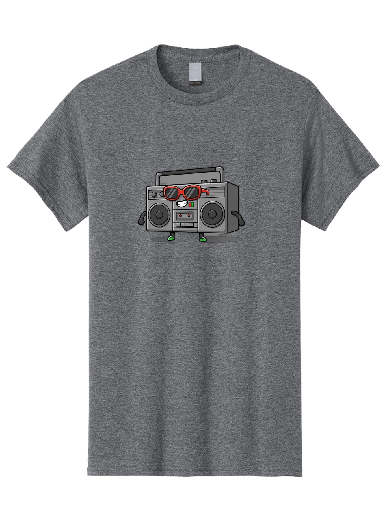 Boombox-6 Men'S Graphic Tee, 100% Cotton, Comfortable Casual Summer Wear, Machine Washable, Cartoon Boombox, Sunglasses, Retro Style, Music Lover, Fun Character, Cassette Player, Animated Electronics, Nostalgic Vibe, Playful Design, Baa187 14