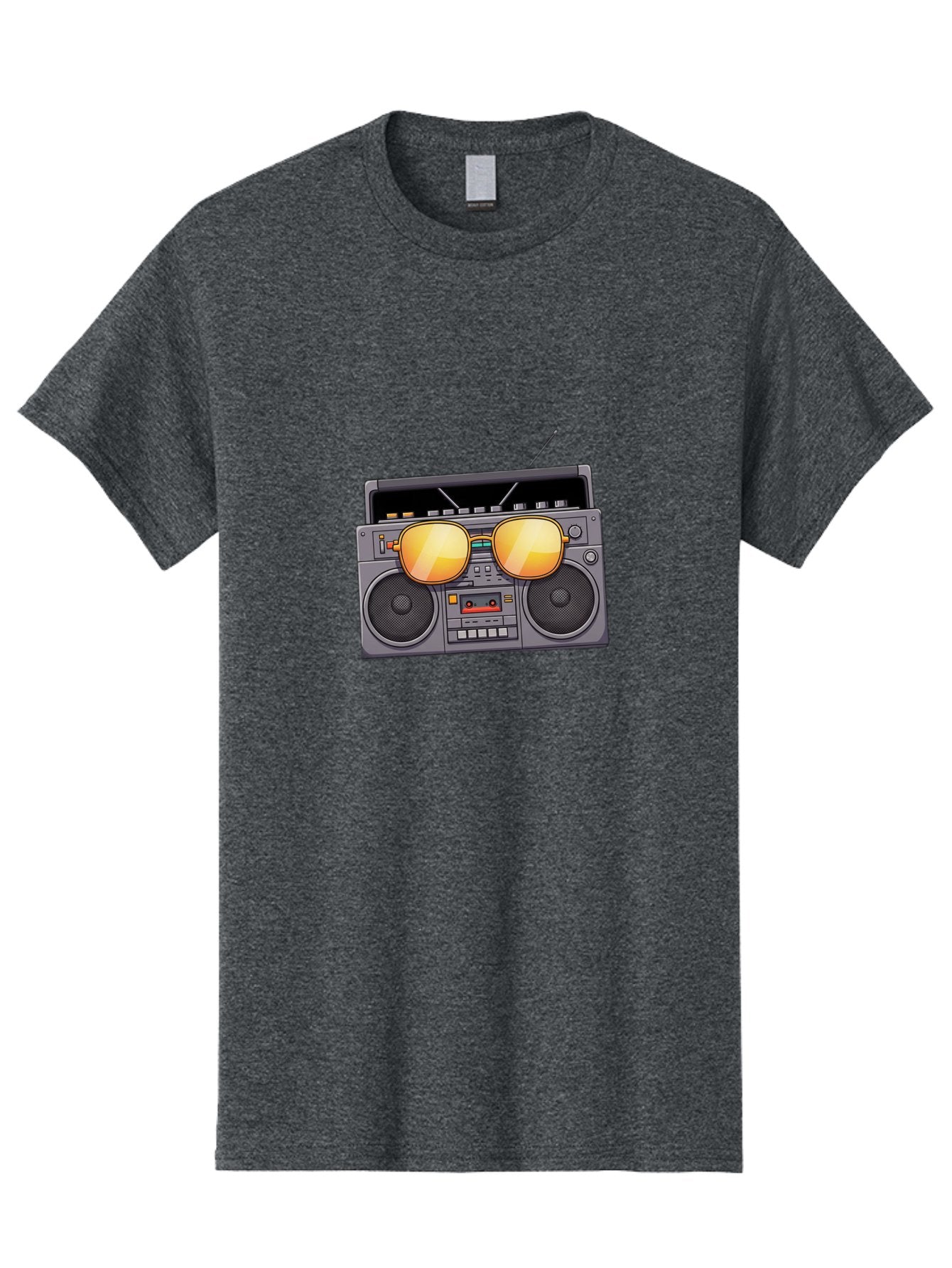 Boombox-Sunglasses Men'S Graphic Tee, 100% Cotton, Comfortable Casual Summer Wear, Machine Washable, Retro Boombox, Vintage Style, Sunglasses, Cassette Player, Old School Music, Nostalgic Vibe, Cool Accessories, Funky Graphics Baa193 9