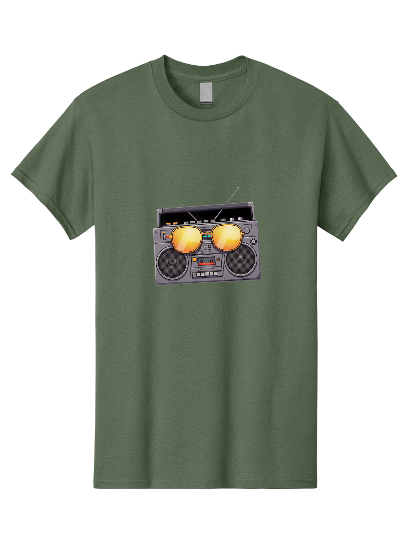 Boombox-Sunglasses Men'S Graphic Tee, 100% Cotton, Comfortable Casual Summer Wear, Machine Washable, Retro Boombox, Vintage Style, Sunglasses, Cassette Player, Old School Music, Nostalgic Vibe, Cool Accessories, Funky Graphics Baa193 29