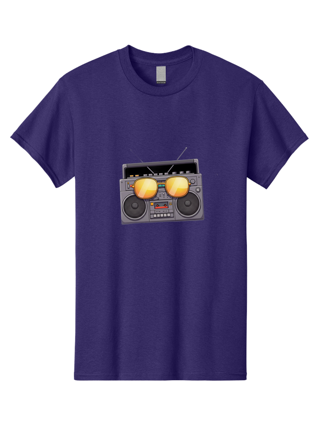 Boombox-Sunglasses Men'S Graphic Tee, 100% Cotton, Comfortable Casual Summer Wear, Machine Washable, Retro Boombox, Vintage Style, Sunglasses, Cassette Player, Old School Music, Nostalgic Vibe, Cool Accessories, Funky Graphics Baa193 19