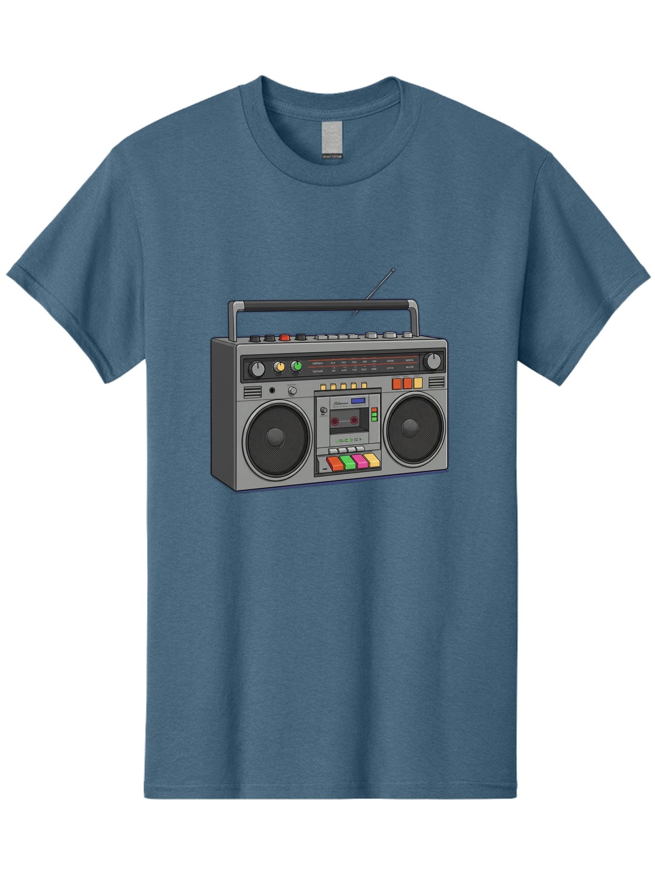 Boombox Men'S Graphic Tee, 100% Cotton, Comfortable Casual Summer Wear, Machine Washable, Vintage Boombox, Retro Radio, Cassette Player, Music On The Go, Portable Speaker, Nostalgic Electronics, 80S Technology, Classic Design Baa196 7