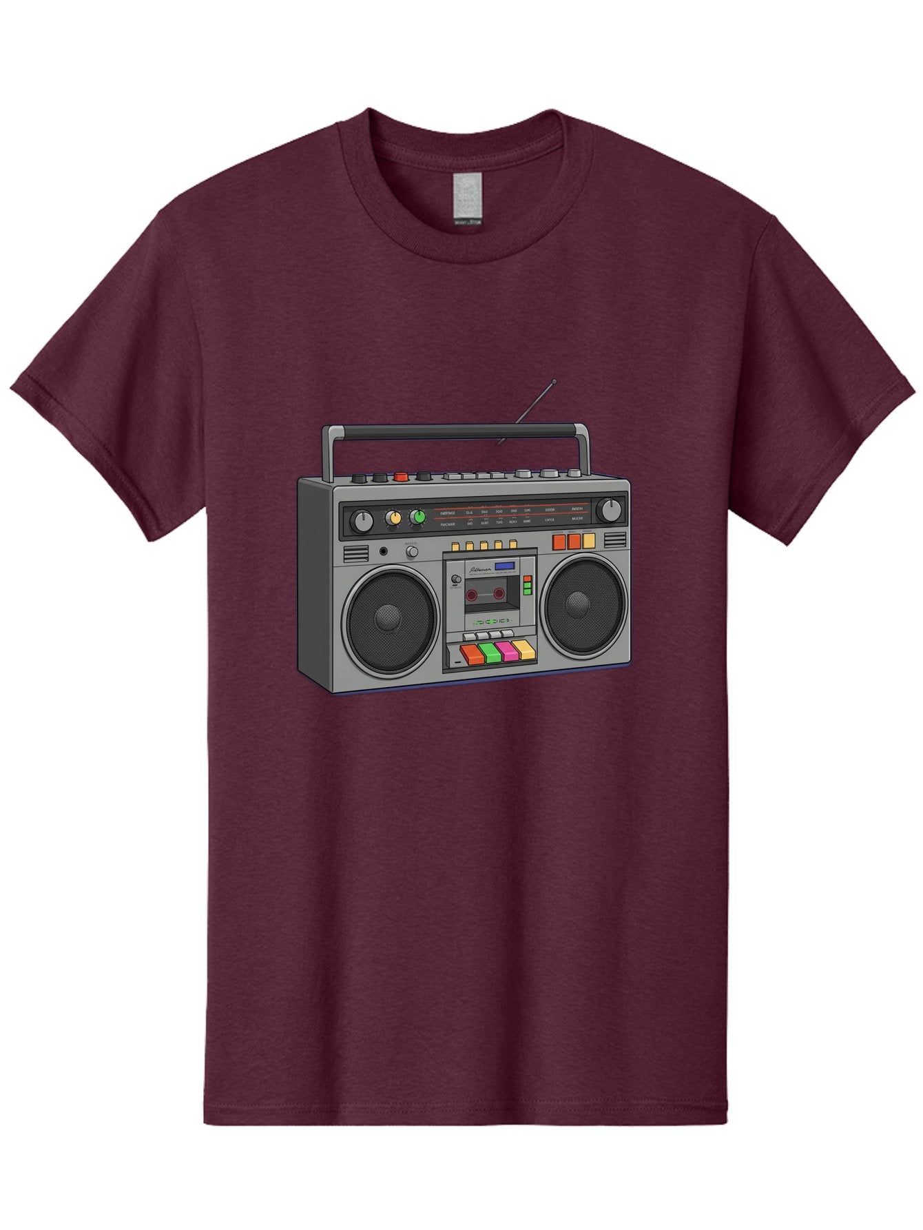 Boombox Men'S Graphic Tee, 100% Cotton, Comfortable Casual Summer Wear, Machine Washable, Vintage Boombox, Retro Radio, Cassette Player, Music On The Go, Portable Speaker, Nostalgic Electronics, 80S Technology, Classic Design Baa196 14