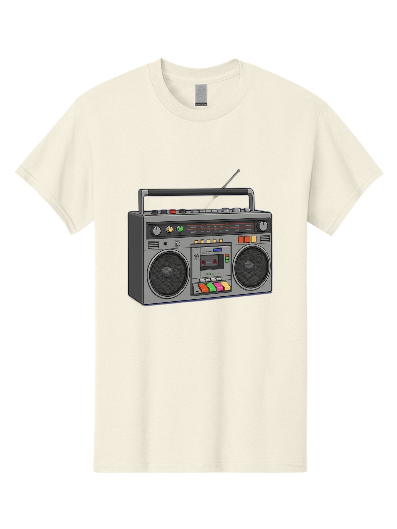 Boombox Men'S Graphic Tee, 100% Cotton, Comfortable Casual Summer Wear, Machine Washable, Vintage Boombox, Retro Radio, Cassette Player, Music On The Go, Portable Speaker, Nostalgic Electronics, 80S Technology, Classic Design Baa196 11