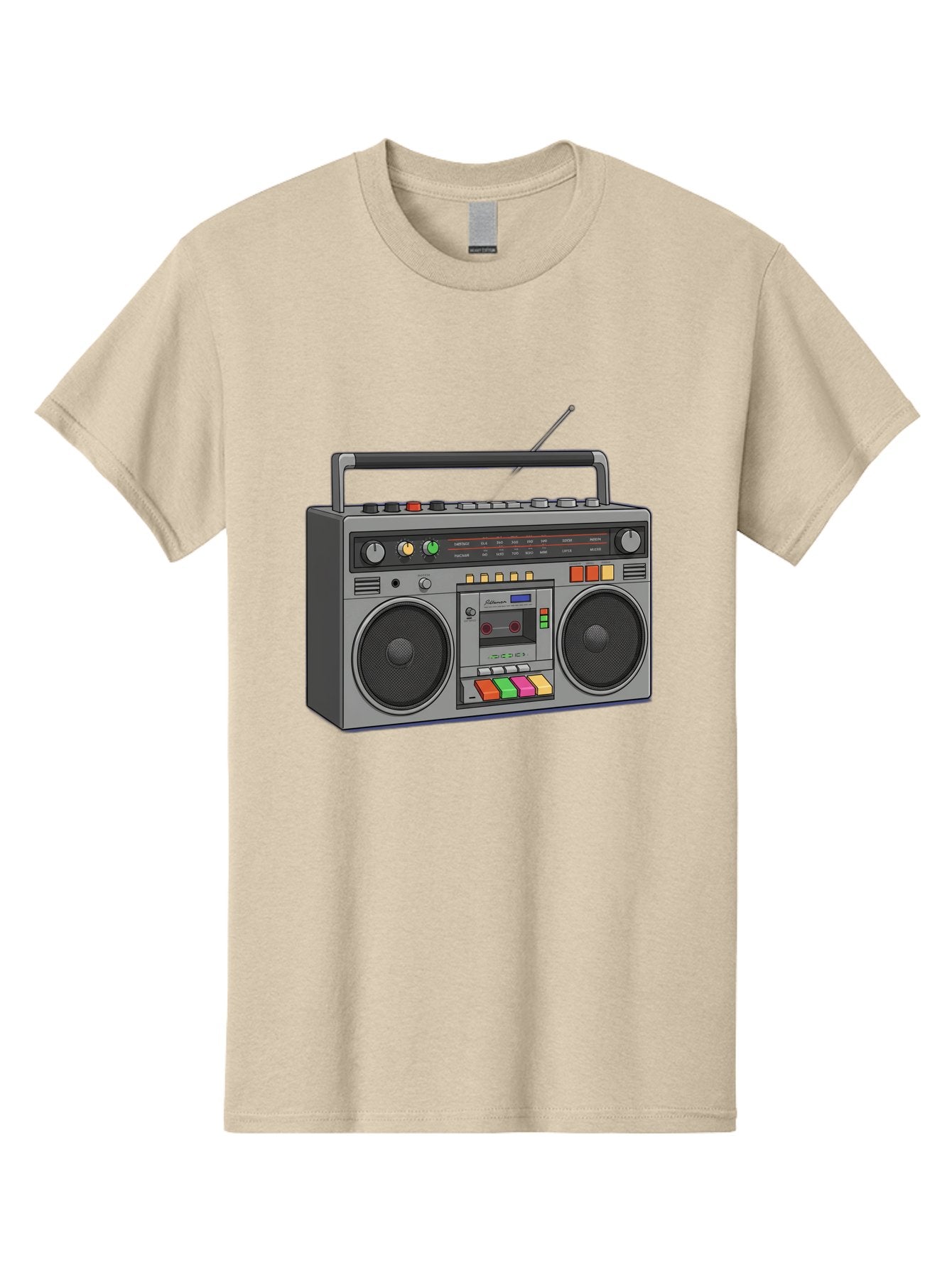 Boombox Men'S Graphic Tee, 100% Cotton, Comfortable Casual Summer Wear, Machine Washable, Vintage Boombox, Retro Radio, Cassette Player, Music On The Go, Portable Speaker, Nostalgic Electronics, 80S Technology, Classic Design Baa196 12