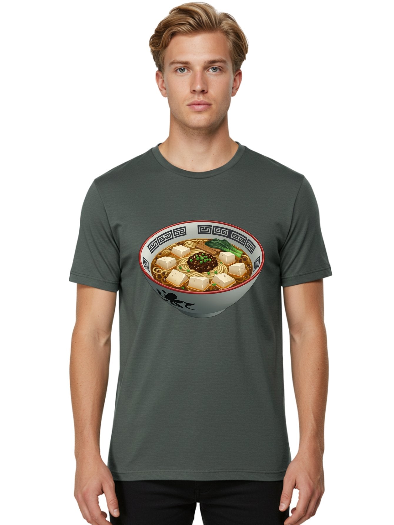 Bowl-Of-Ramen-2 Men'S Graphic Tee, 100% Cotton, Comfortable Casual Summer Wear, Machine Washable, Ramen Noodles, Noodle Soup, Japanese Cuisine, Tofu, Bok Choy, Savory Broth, Asian-Inspired, Delicious Meal, Comforting Food, Hot Soup, Baa198 27