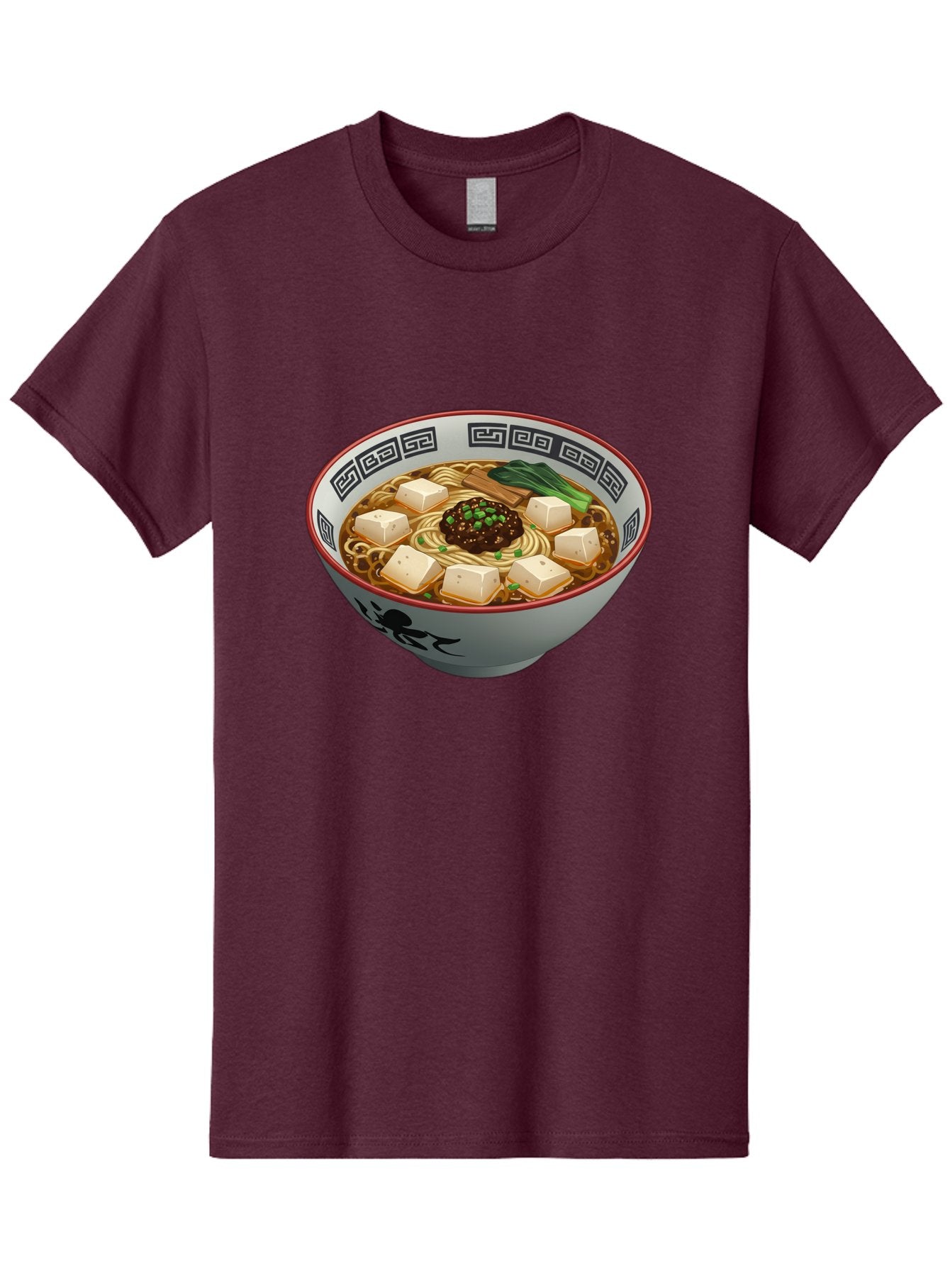 Bowl-Of-Ramen-2 Men'S Graphic Tee, 100% Cotton, Comfortable Casual Summer Wear, Machine Washable, Ramen Noodles, Noodle Soup, Japanese Cuisine, Tofu, Bok Choy, Savory Broth, Asian-Inspired, Delicious Meal, Comforting Food, Hot Soup, Baa198 6