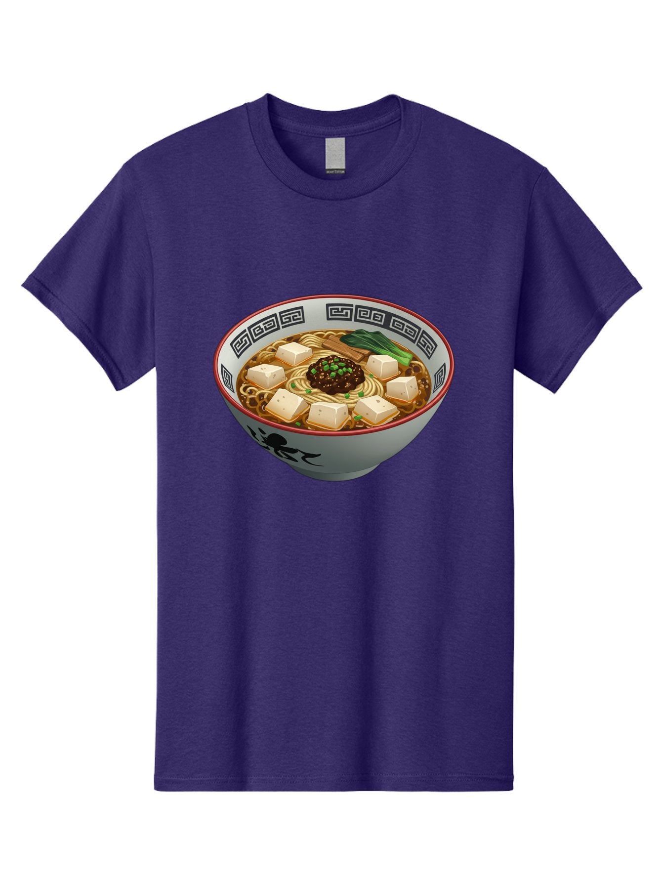 Bowl-Of-Ramen-2 Men'S Graphic Tee, 100% Cotton, Comfortable Casual Summer Wear, Machine Washable, Ramen Noodles, Noodle Soup, Japanese Cuisine, Tofu, Bok Choy, Savory Broth, Asian-Inspired, Delicious Meal, Comforting Food, Hot Soup, Baa198 3