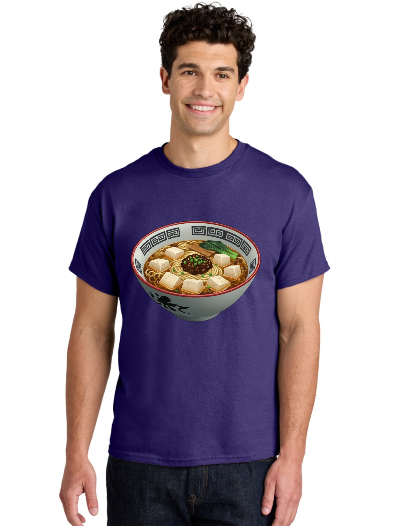 Bowl-Of-Ramen-2 Men'S Graphic Tee, 100% Cotton, Comfortable Casual Summer Wear, Machine Washable, Ramen Noodles, Noodle Soup, Japanese Cuisine, Tofu, Bok Choy, Savory Broth, Asian-Inspired, Delicious Meal, Comforting Food, Hot Soup, Baa198 22