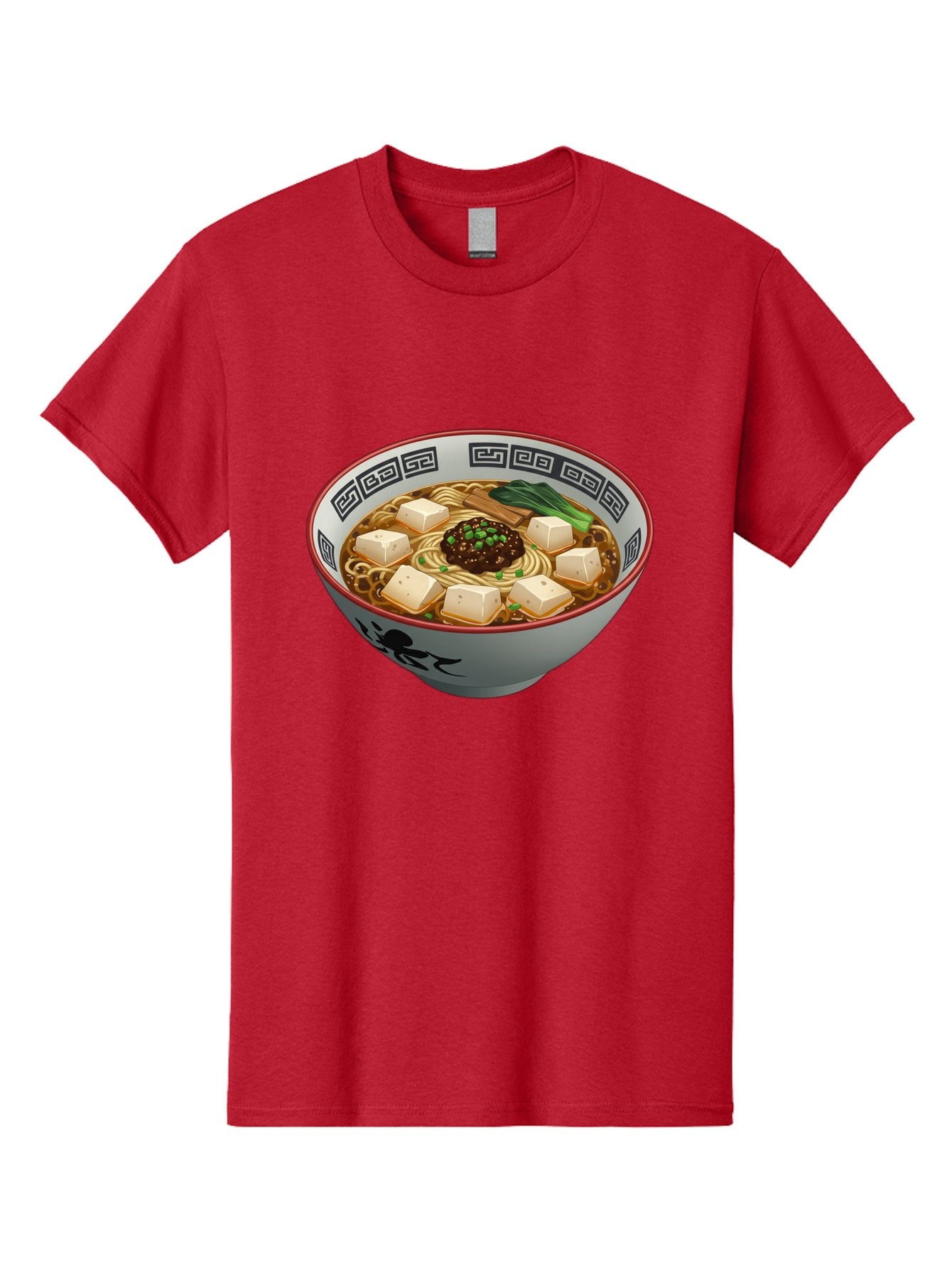 Bowl-Of-Ramen-2 Men'S Graphic Tee, 100% Cotton, Comfortable Casual Summer Wear, Machine Washable, Ramen Noodles, Noodle Soup, Japanese Cuisine, Tofu, Bok Choy, Savory Broth, Asian-Inspired, Delicious Meal, Comforting Food, Hot Soup, Baa198 8