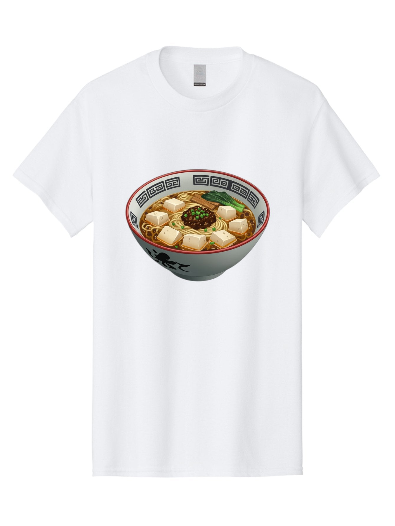 Bowl-Of-Ramen-2 Men'S Graphic Tee, 100% Cotton, Comfortable Casual Summer Wear, Machine Washable, Ramen Noodles, Noodle Soup, Japanese Cuisine, Tofu, Bok Choy, Savory Broth, Asian-Inspired, Delicious Meal, Comforting Food, Hot Soup, Baa198 9