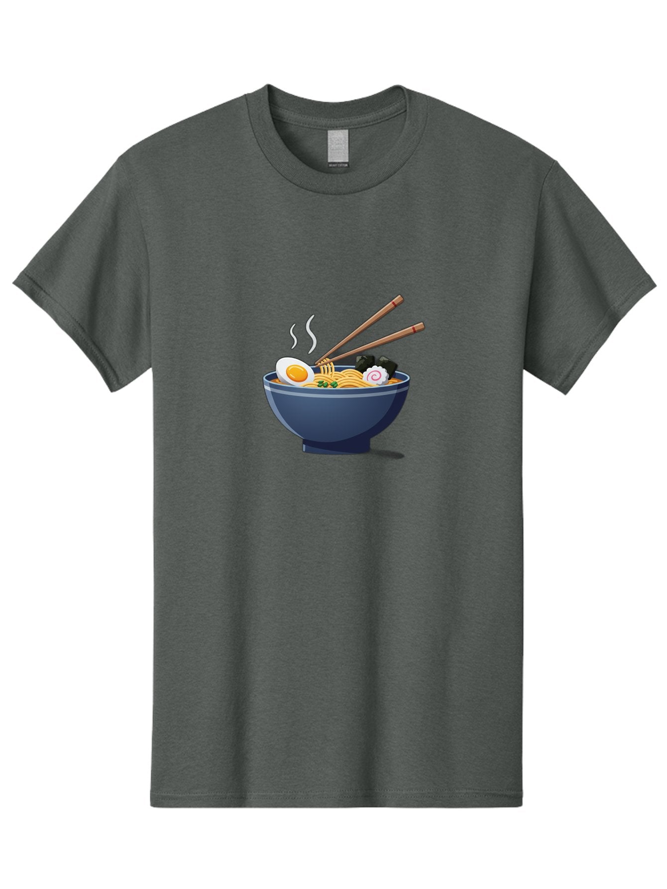 Bowl-Of-Ramen-Noodles Men'S Graphic Tee, 100% Cotton, Comfortable Casual Summer Wear, Machine Washable, Steaming Hot Ramen, Japanese Cuisine, Boiled Egg, Green Onions, Black Mushrooms, Wooden Chopsticks, Savory Flavors, Comfort Food, Baa199 6