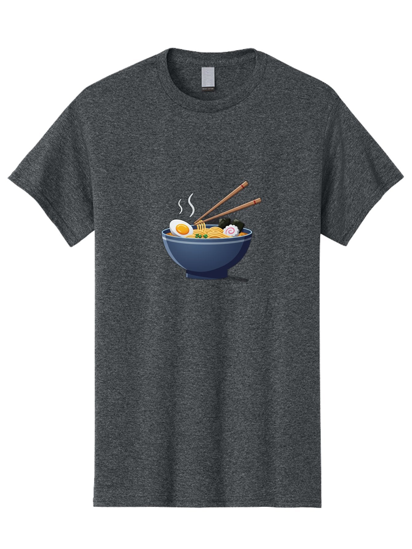 Bowl-Of-Ramen-Noodles Men'S Graphic Tee, 100% Cotton, Comfortable Casual Summer Wear, Machine Washable, Steaming Hot Ramen, Japanese Cuisine, Boiled Egg, Green Onions, Black Mushrooms, Wooden Chopsticks, Savory Flavors, Comfort Food, Baa199 3