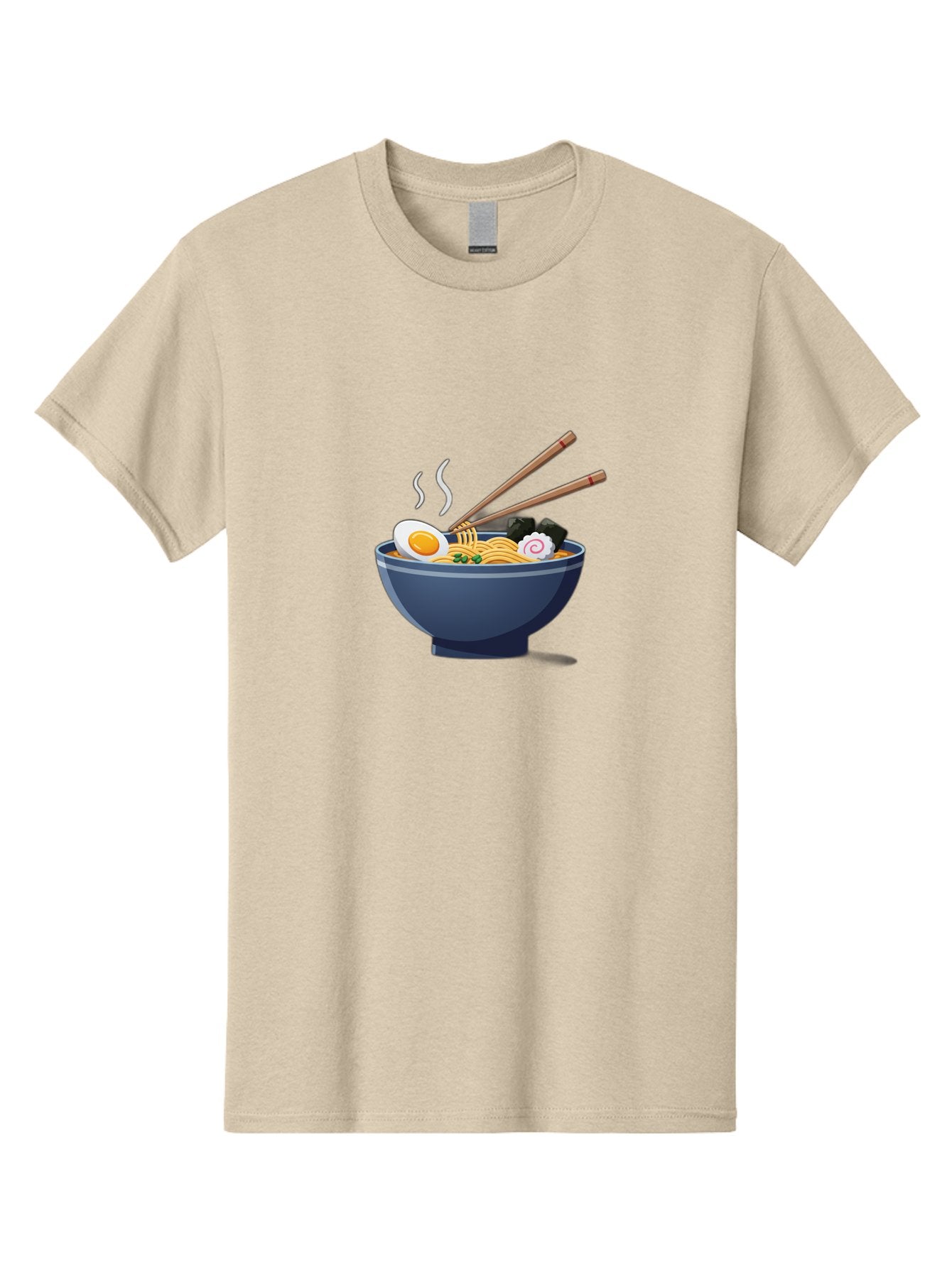 Bowl-Of-Ramen-Noodles Men'S Graphic Tee, 100% Cotton, Comfortable Casual Summer Wear, Machine Washable, Steaming Hot Ramen, Japanese Cuisine, Boiled Egg, Green Onions, Black Mushrooms, Wooden Chopsticks, Savory Flavors, Comfort Food, Baa199 9