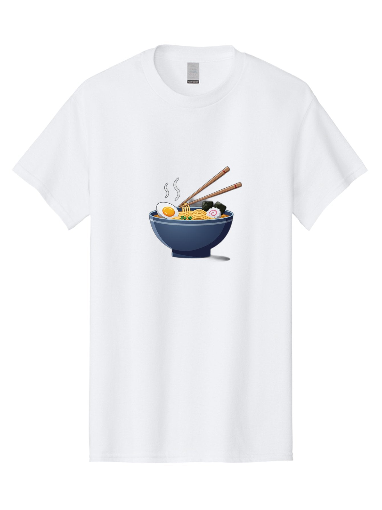 Bowl-Of-Ramen-Noodles Men'S Graphic Tee, 100% Cotton, Comfortable Casual Summer Wear, Machine Washable, Steaming Hot Ramen, Japanese Cuisine, Boiled Egg, Green Onions, Black Mushrooms, Wooden Chopsticks, Savory Flavors, Comfort Food, Baa199 10