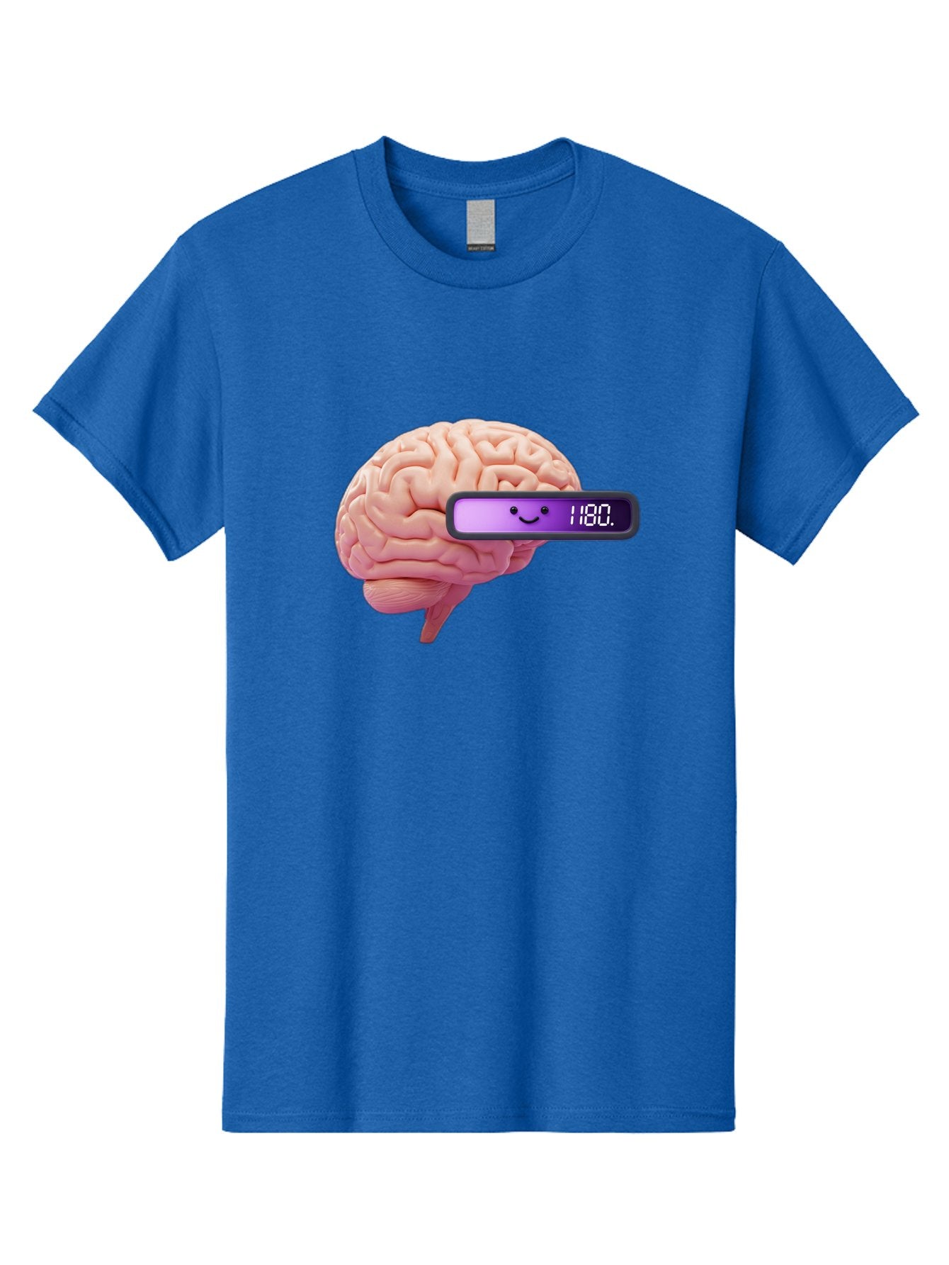 Brain-180 Men'S Graphic Tee, 100% Cotton, Comfortable Casual Summer Wear, Machine Washable, Human Brain, Brain Health, Mental Wellness, Mood Score, Happy Face, Score 180, Emotional Intelligence, Mental State Baa201 14
