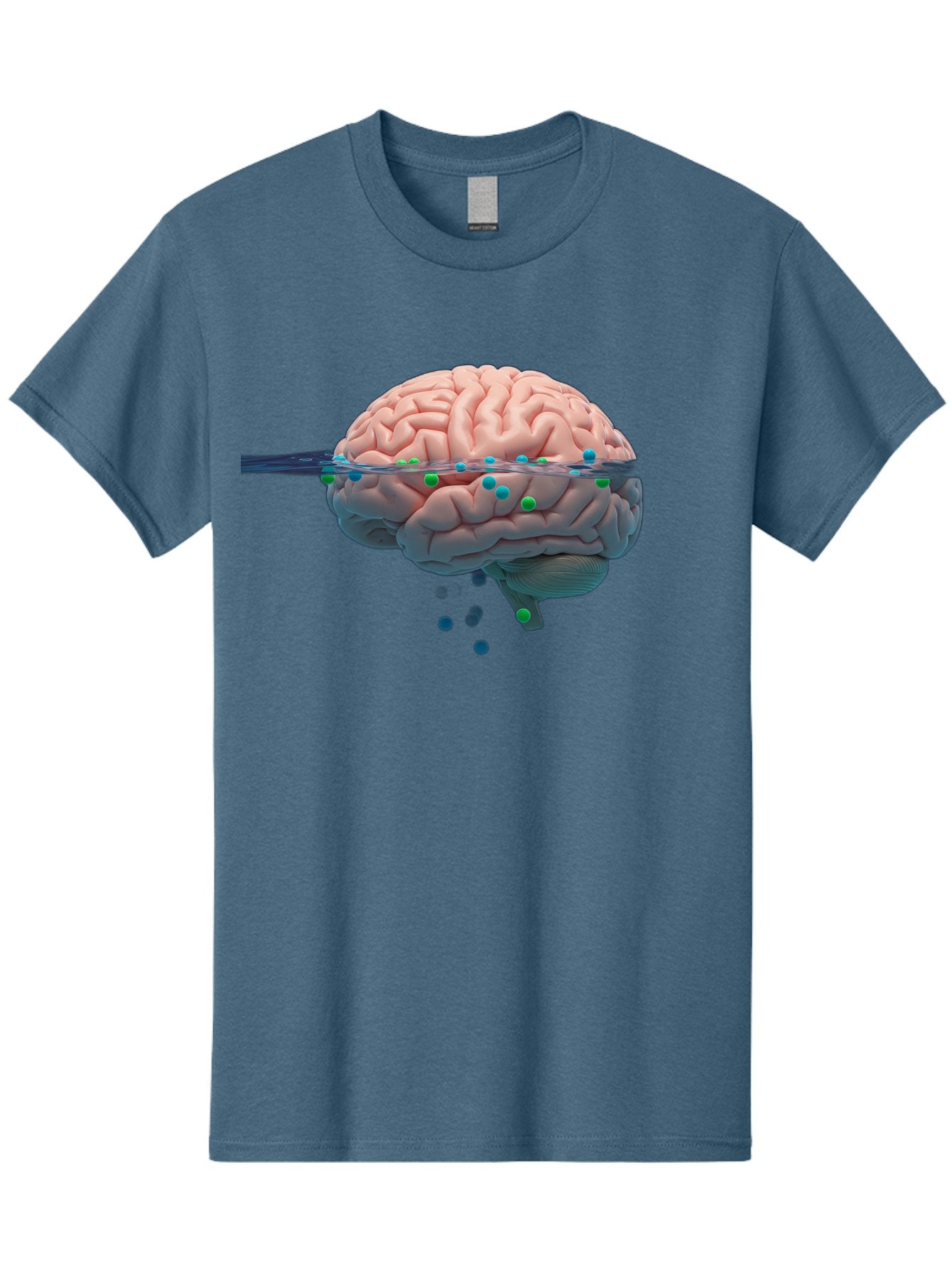 Brain-Being-Siphoned Men'S Graphic Tee, 100% Cotton, Comfortable Casual Summer Wear, Machine Washable, Human Brain, Neuroscience, Cognitive Function, Neurological Research, Brain Health, Neural Activity, Science Illustration, Medical Art, Baa205 4