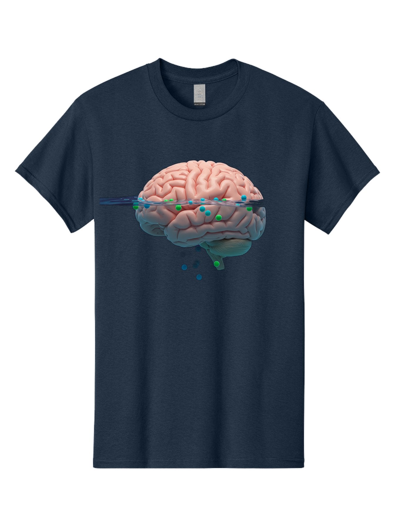 Brain-Being-Siphoned Men'S Graphic Tee, 100% Cotton, Comfortable Casual Summer Wear, Machine Washable, Human Brain, Neuroscience, Cognitive Function, Neurological Research, Brain Health, Neural Activity, Science Illustration, Medical Art, Baa205 6